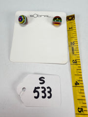 Sobral - Pop Art "Orbitalis" Resin Earrings ( 005456 )