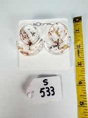 Sobral - Minas Gerais "Sombra" Resin Earrings ( 005036 )