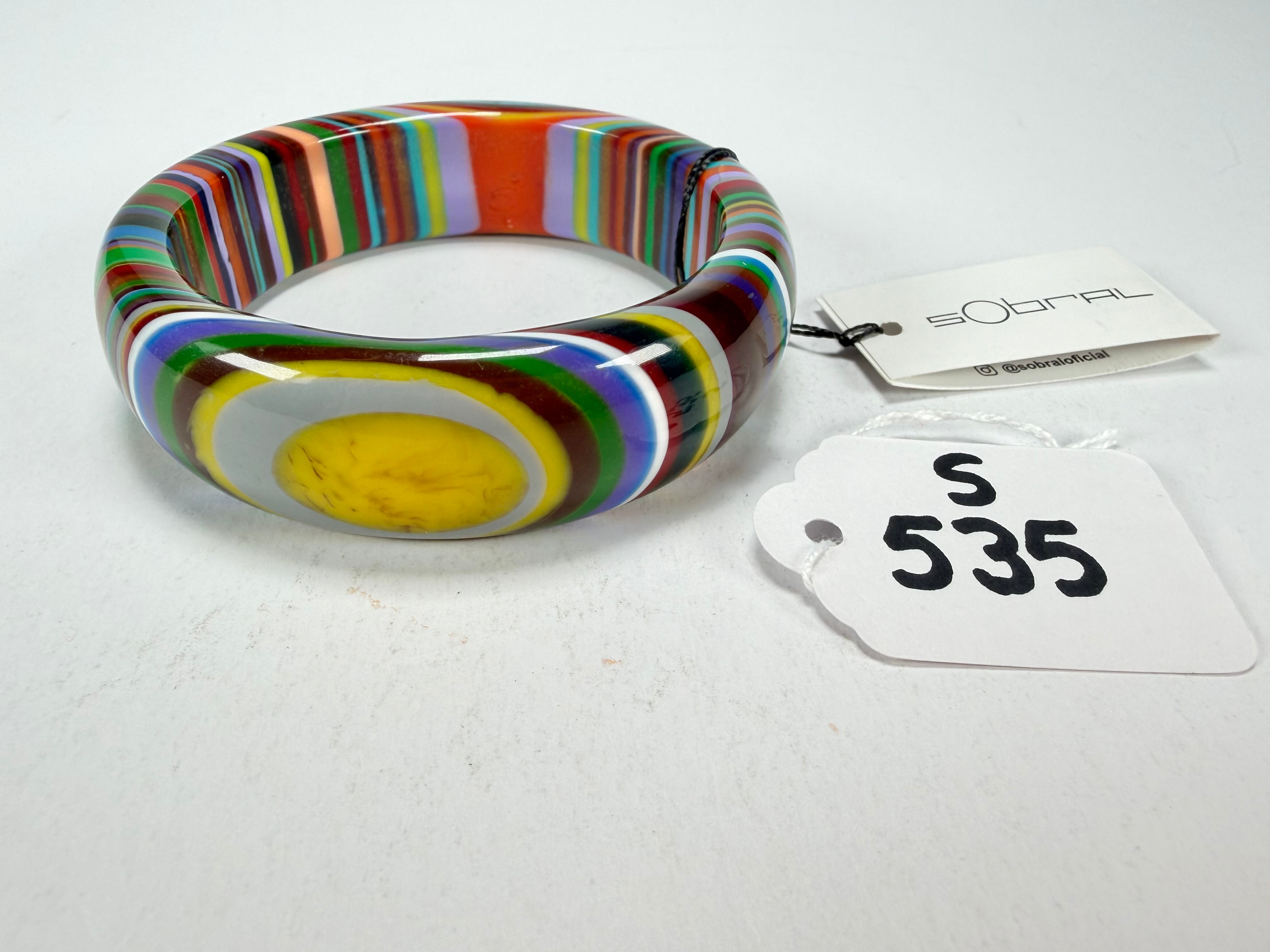 Sobral - Pop Art "PB24" Solid Resin Bangle ( 003813 )