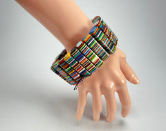 Sobral - Pop Art "Studio Creation" Elasticated Resin Bracelet ( 000000 )