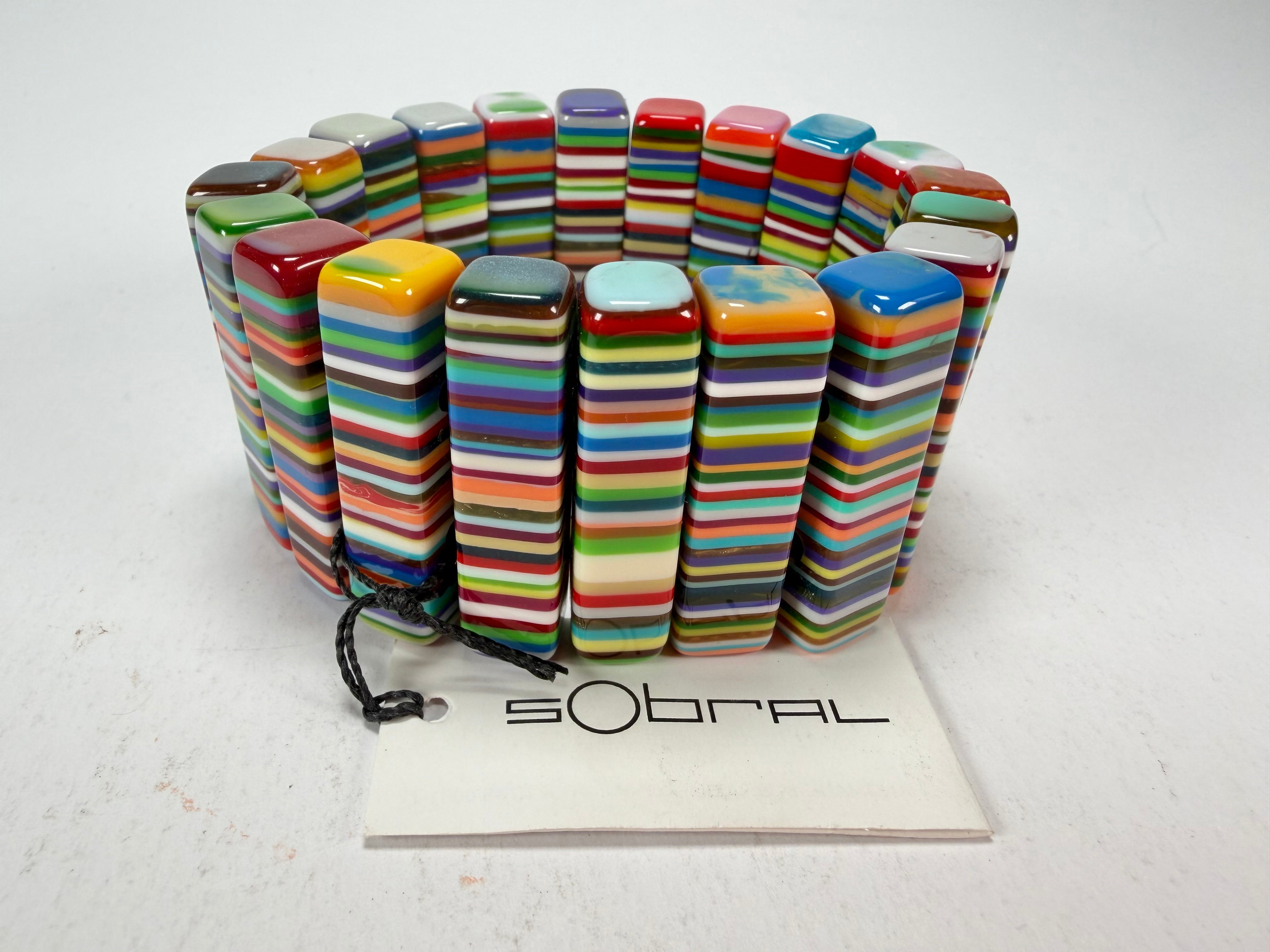 Sobral - Pop Art "Studio Creation" Elasticated Resin Bracelet ( 000000 )