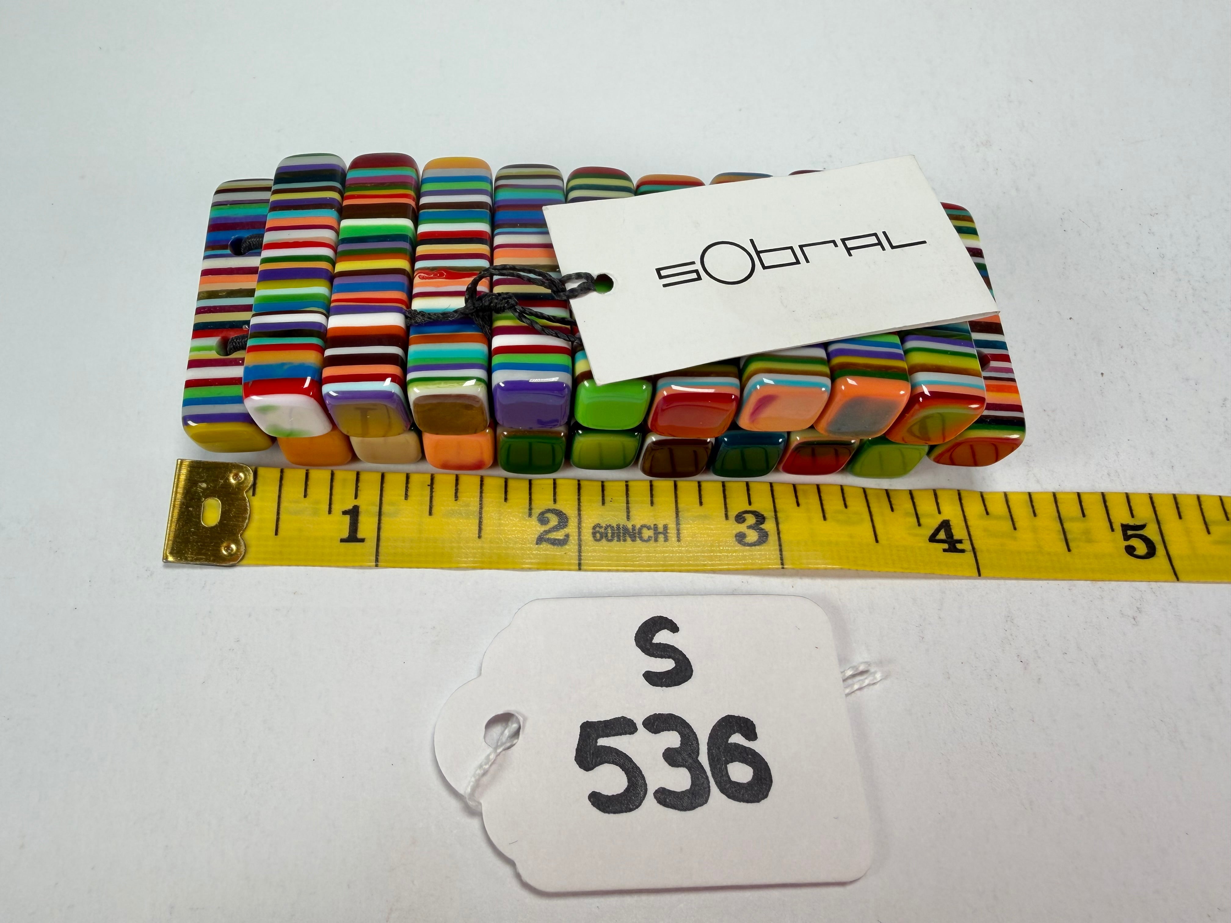 Sobral - Pop Art "Studio Creation" Elasticated Resin Bracelet ( 000000 )