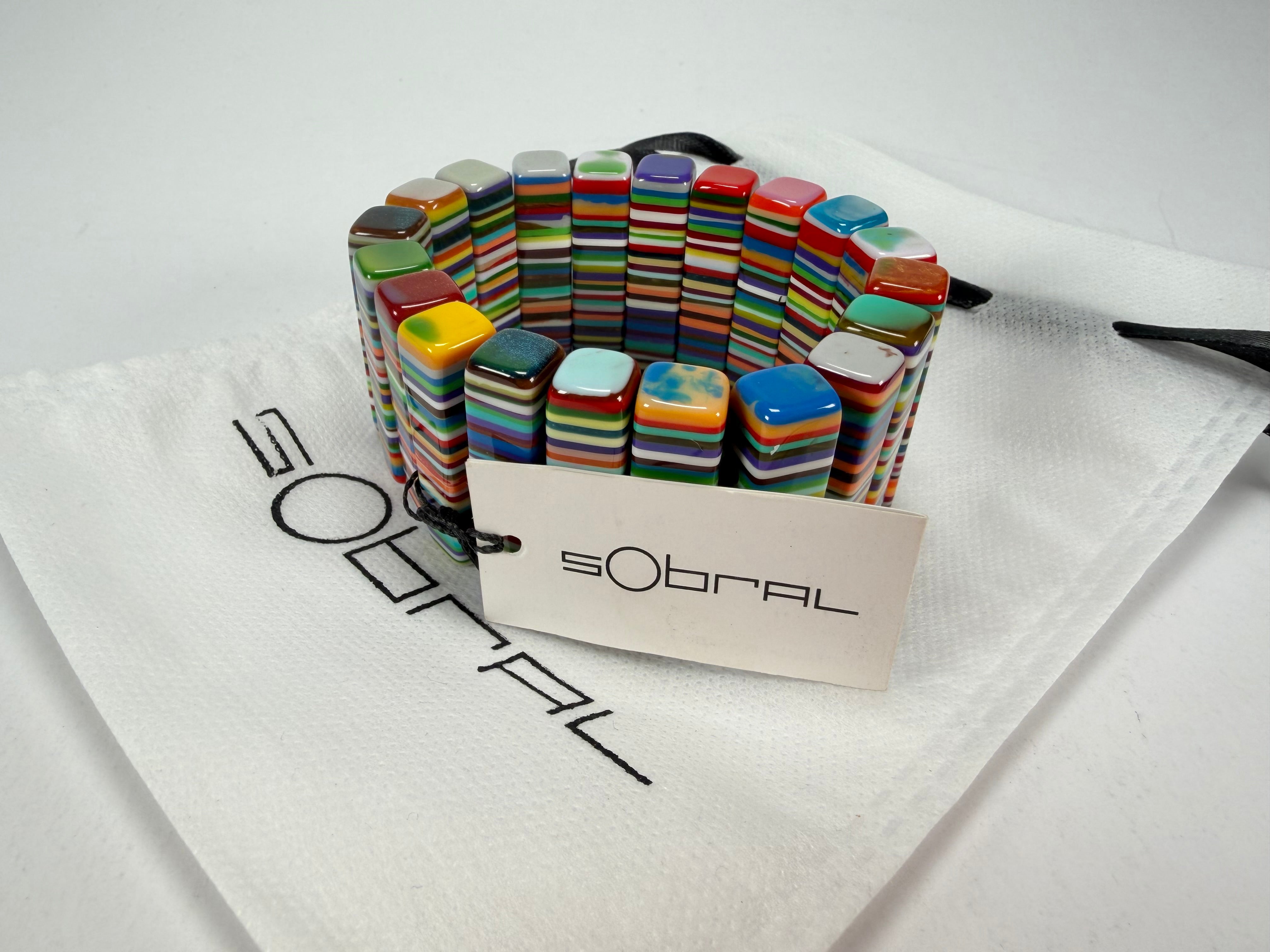 Sobral - Pop Art "Studio Creation" Elasticated Resin Bracelet ( 000000 )