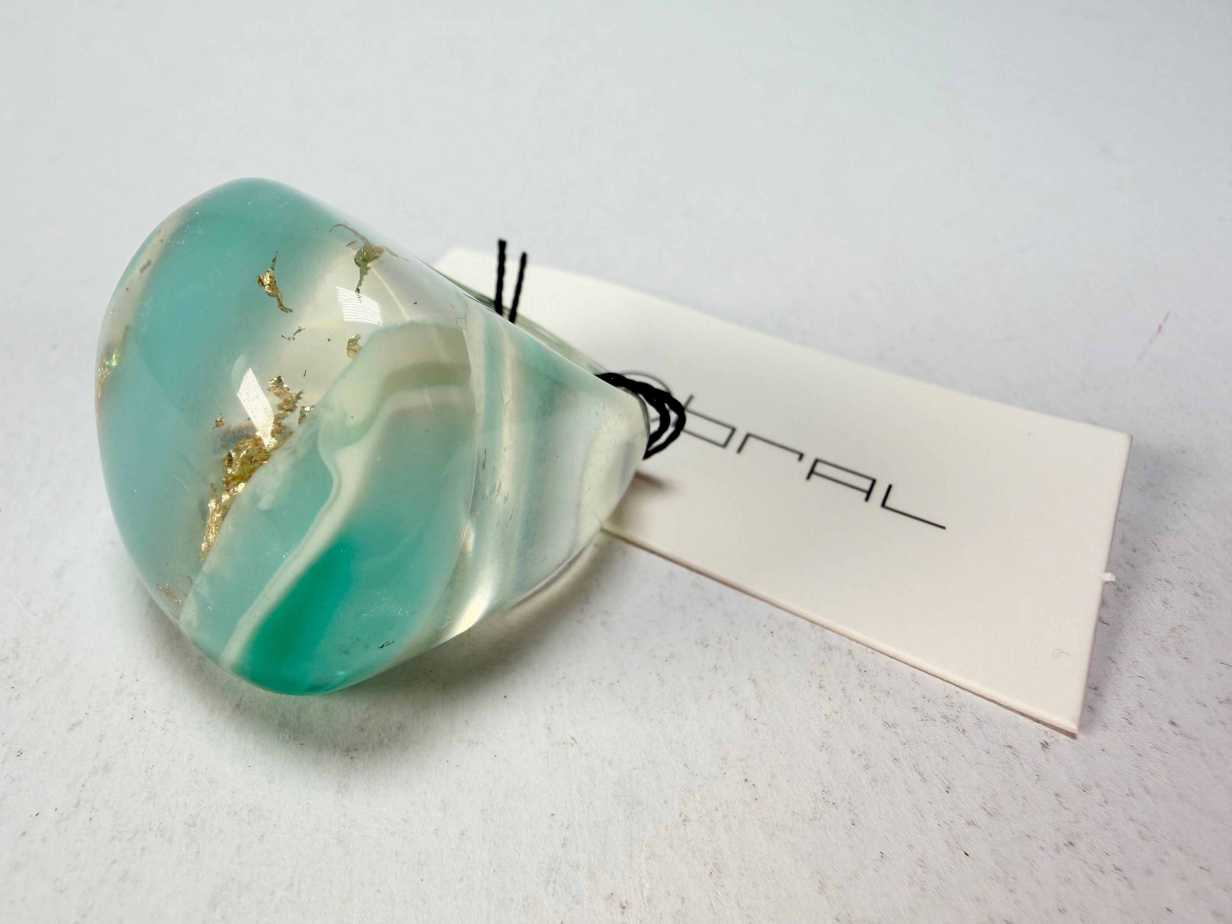 Sobral - Planets "Saturno" Neptune Resin Ring ( 005457 ) - Size UK Q / US 8