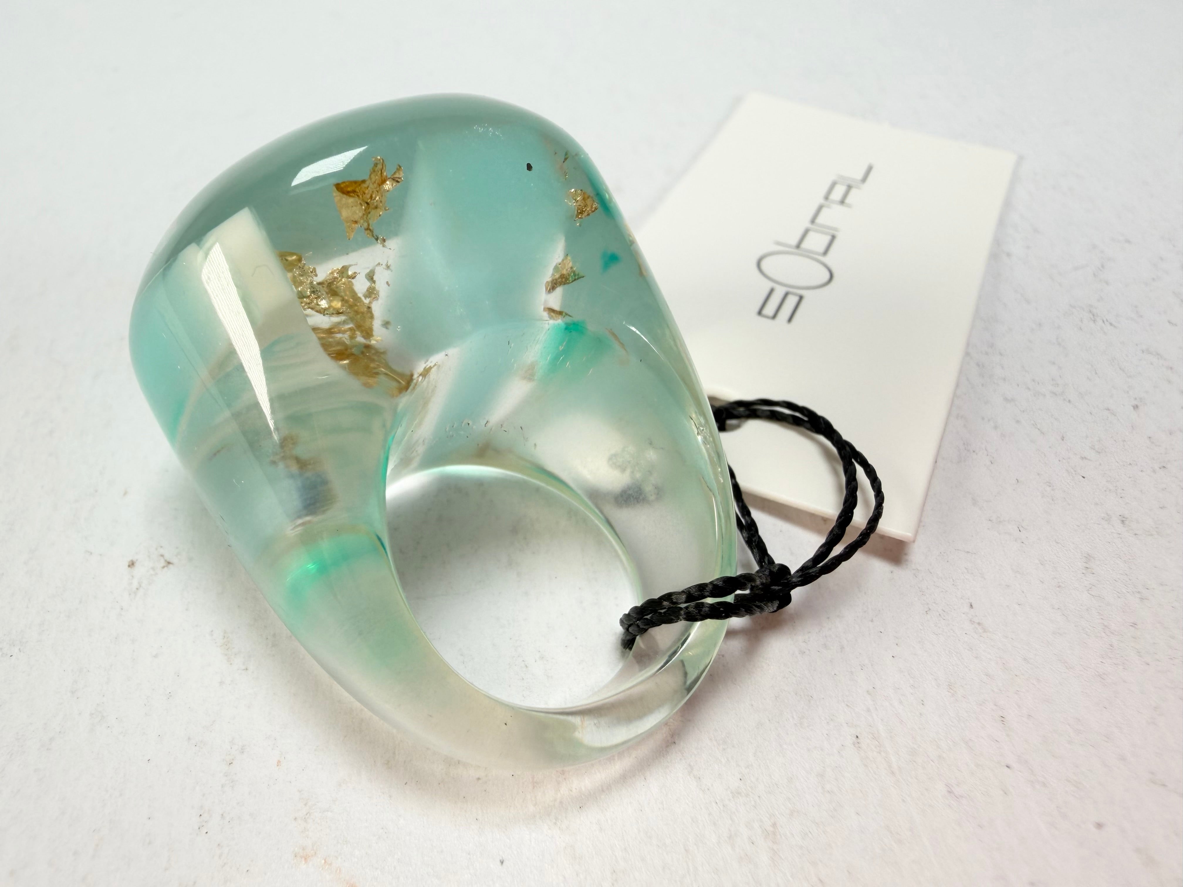 Sobral - Planets "Saturno" Neptune Resin Ring ( 005457 ) - Size UK Q / US 8