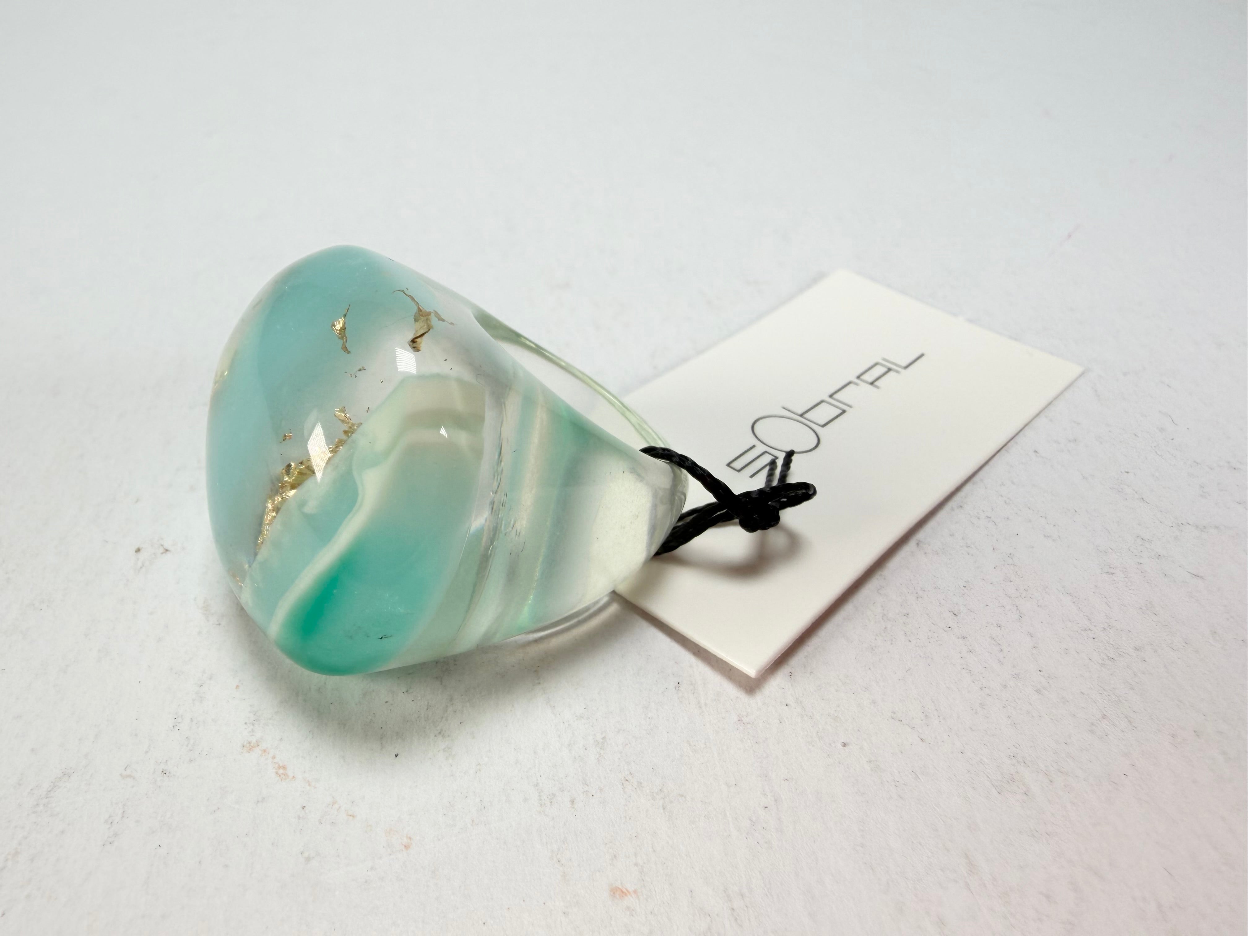 Sobral - Planets "Saturno" Neptune Resin Ring ( 005457 ) - Size UK Q / US 8