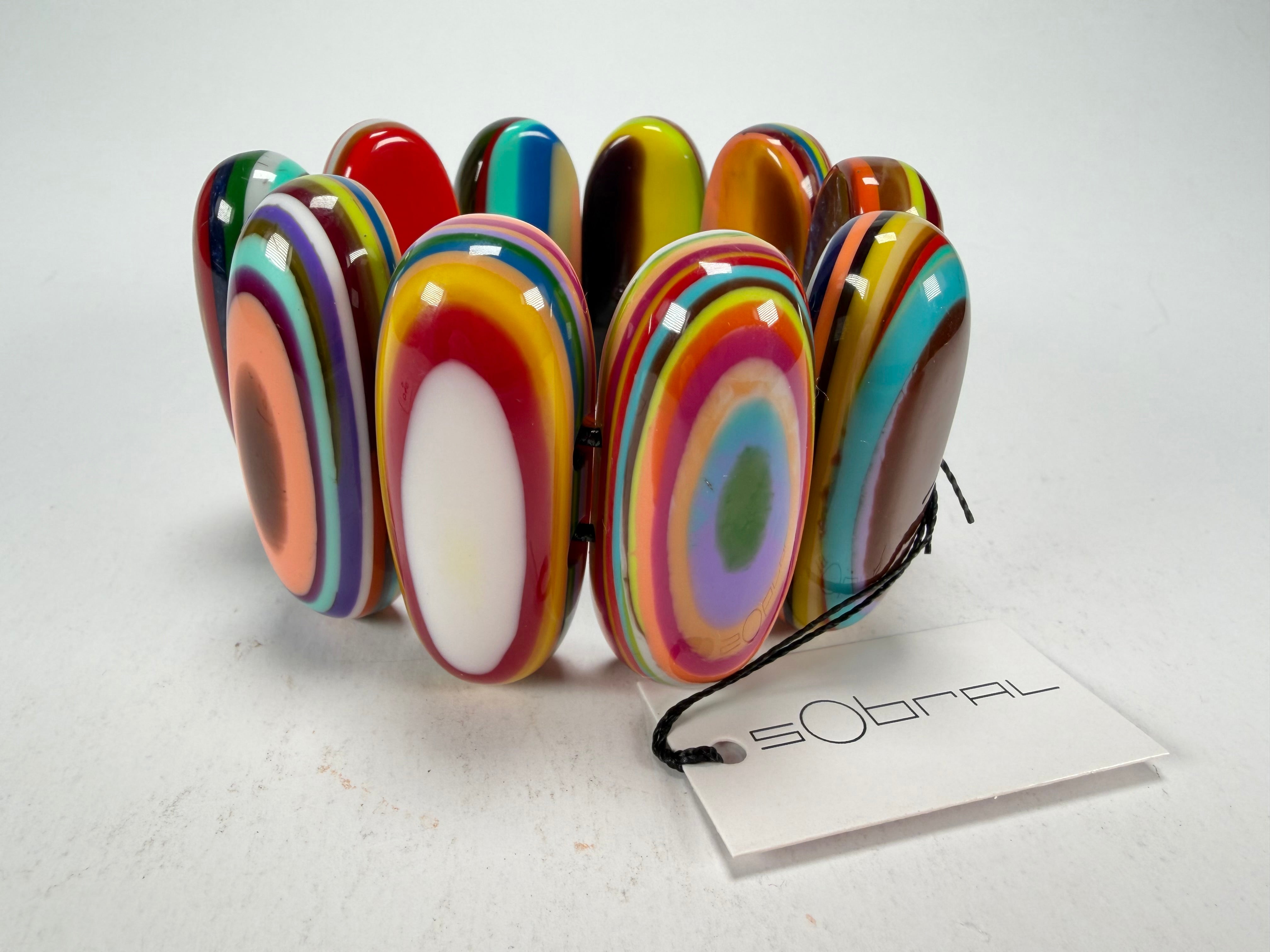 Sobral - Pop Art "Andy" Elasticated Resin Bracelet ( 005467 )