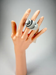 Sobral - Onda Gelo "Mares" Resin Ring ( 005417 ) - Size UK P / US 8