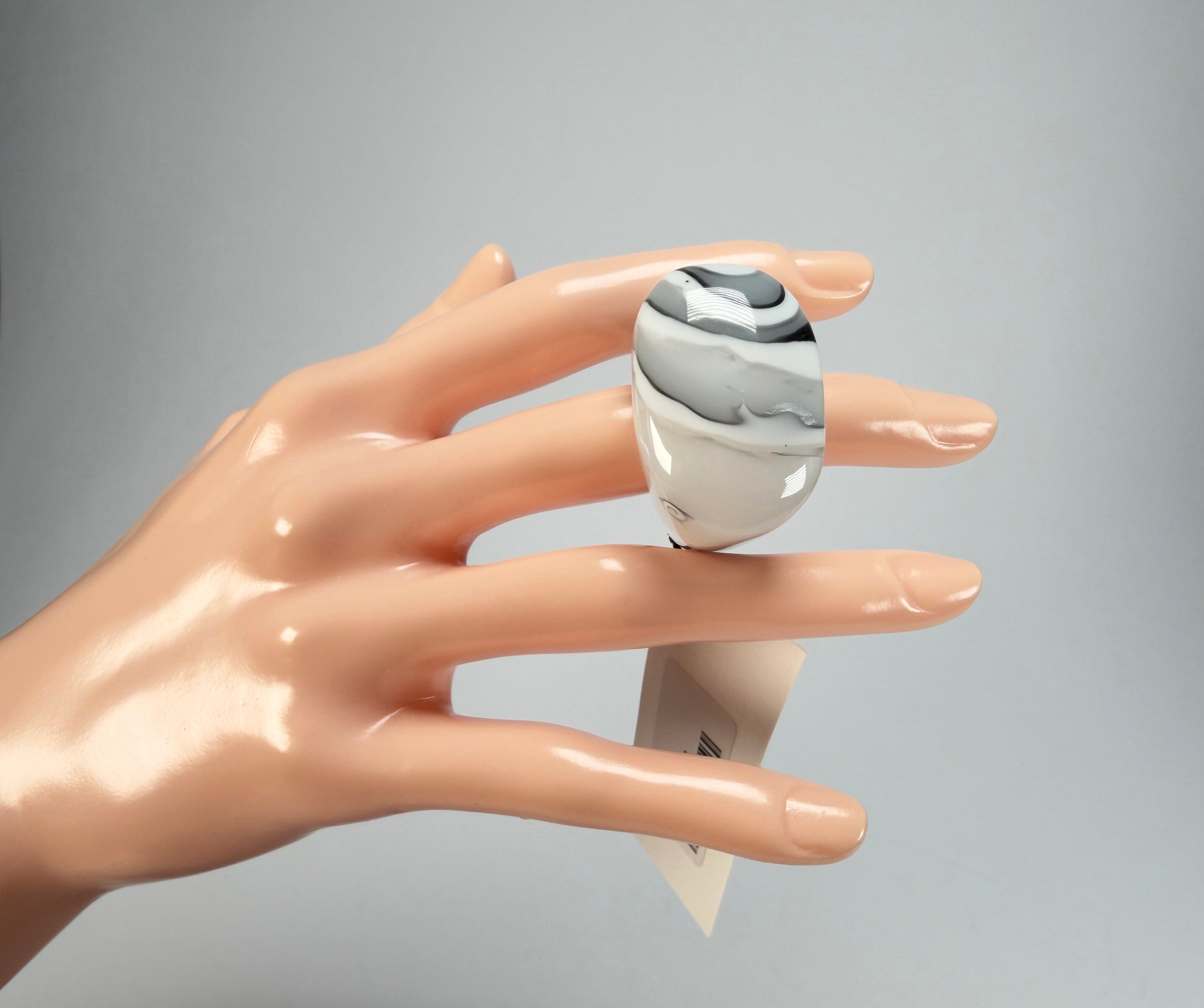 Sobral - Onda Gelo "Mares" Resin Ring ( 005417 ) - Size UK P / US 8