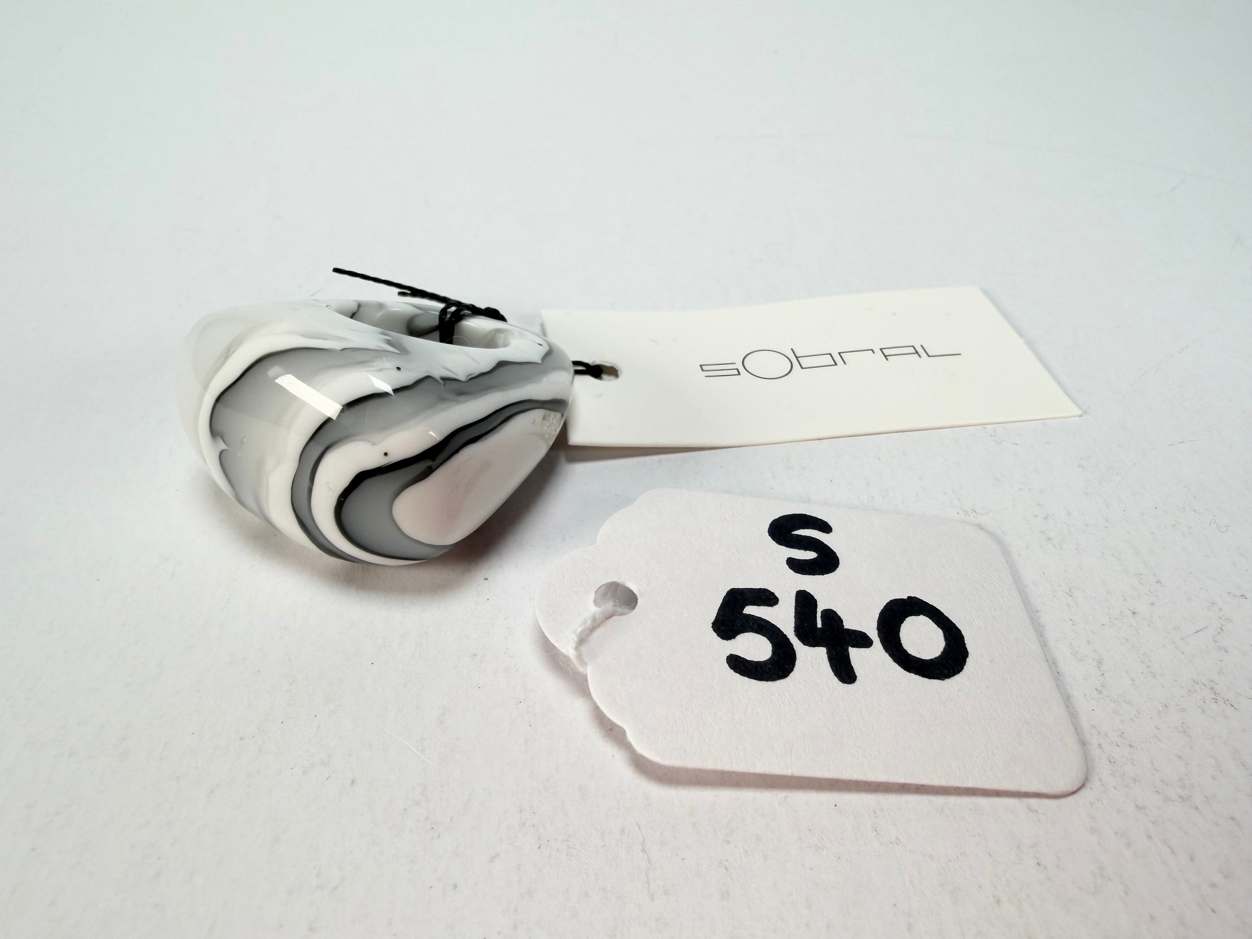 Sobral - Onda Gelo "Mares" Resin Ring ( 005417 ) - Size UK P / US 8