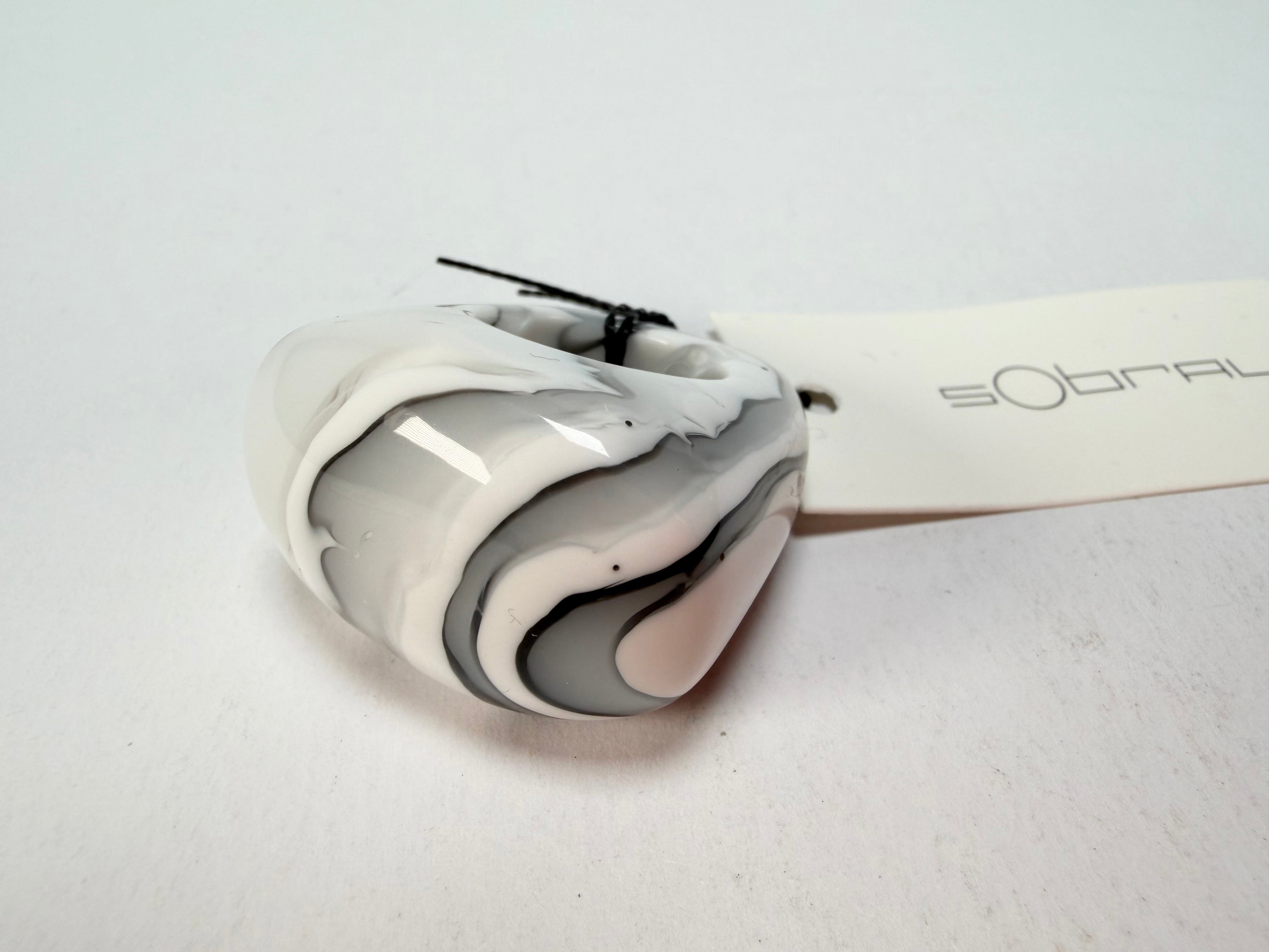 Sobral - Onda Gelo "Mares" Resin Ring ( 005417 ) - Size UK P / US 8
