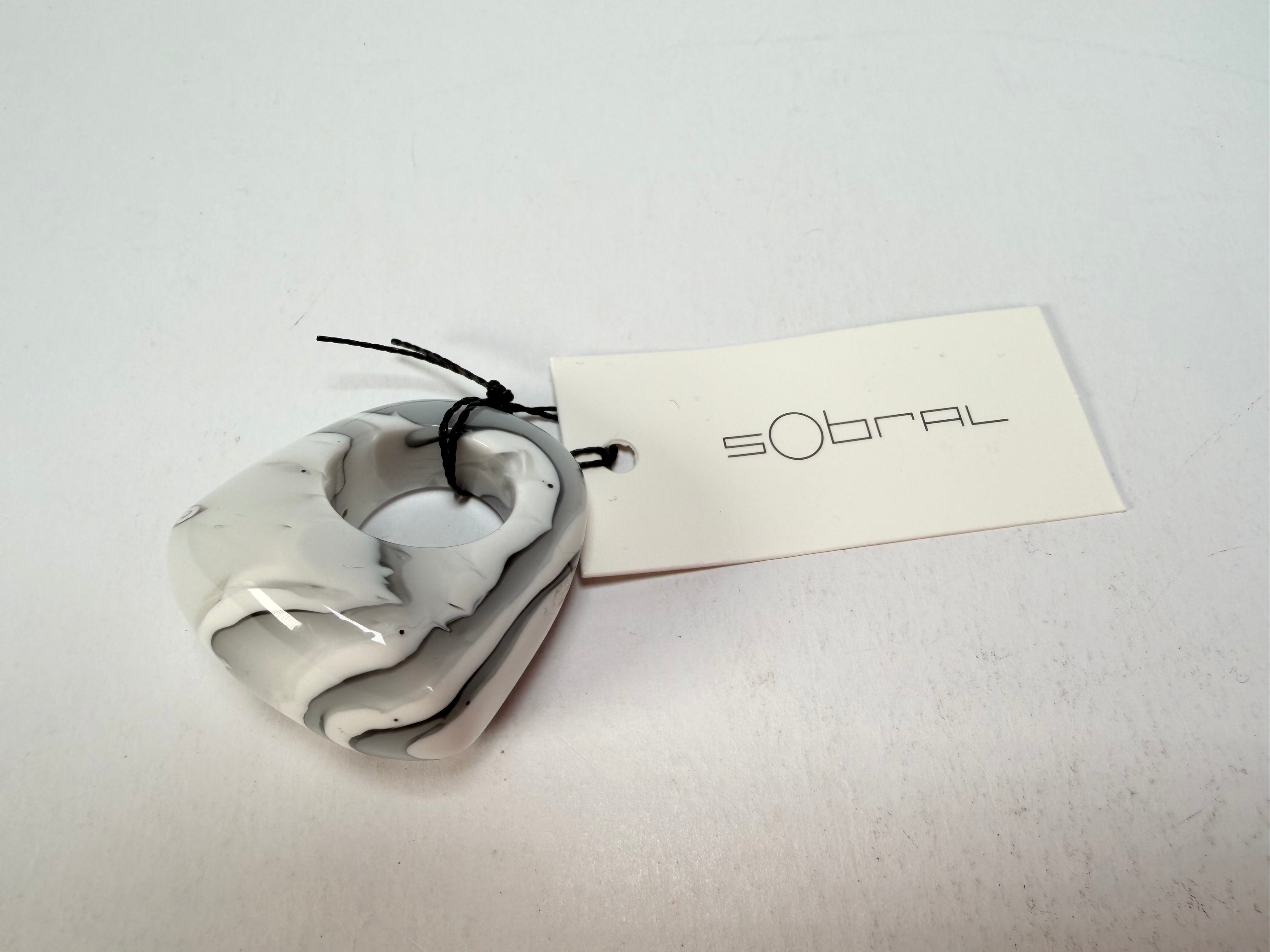 Sobral - Onda Gelo "Mares" Resin Ring ( 005417 ) - Size UK P / US 8