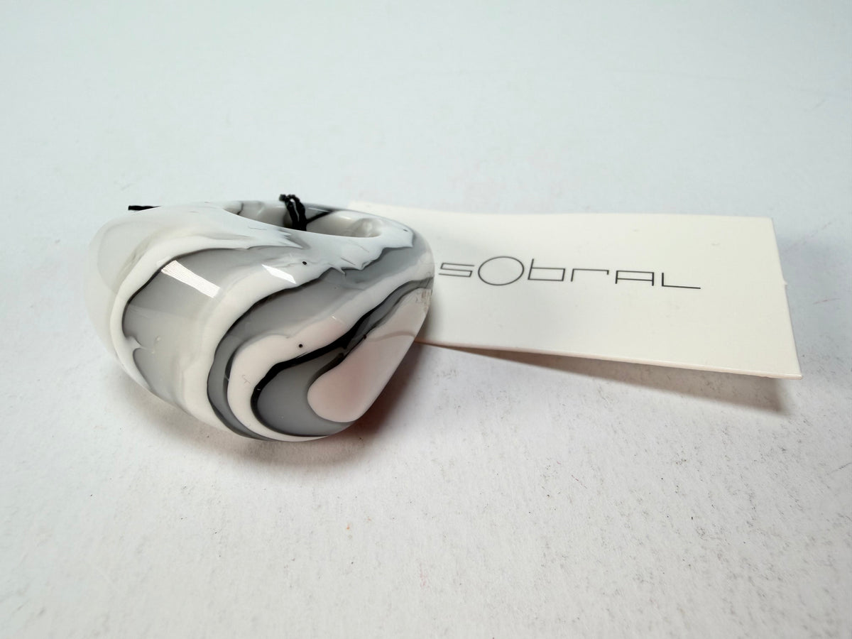 Sobral - Onda Gelo "Mares" Resin Ring ( 005417 ) - Size UK P / US 8