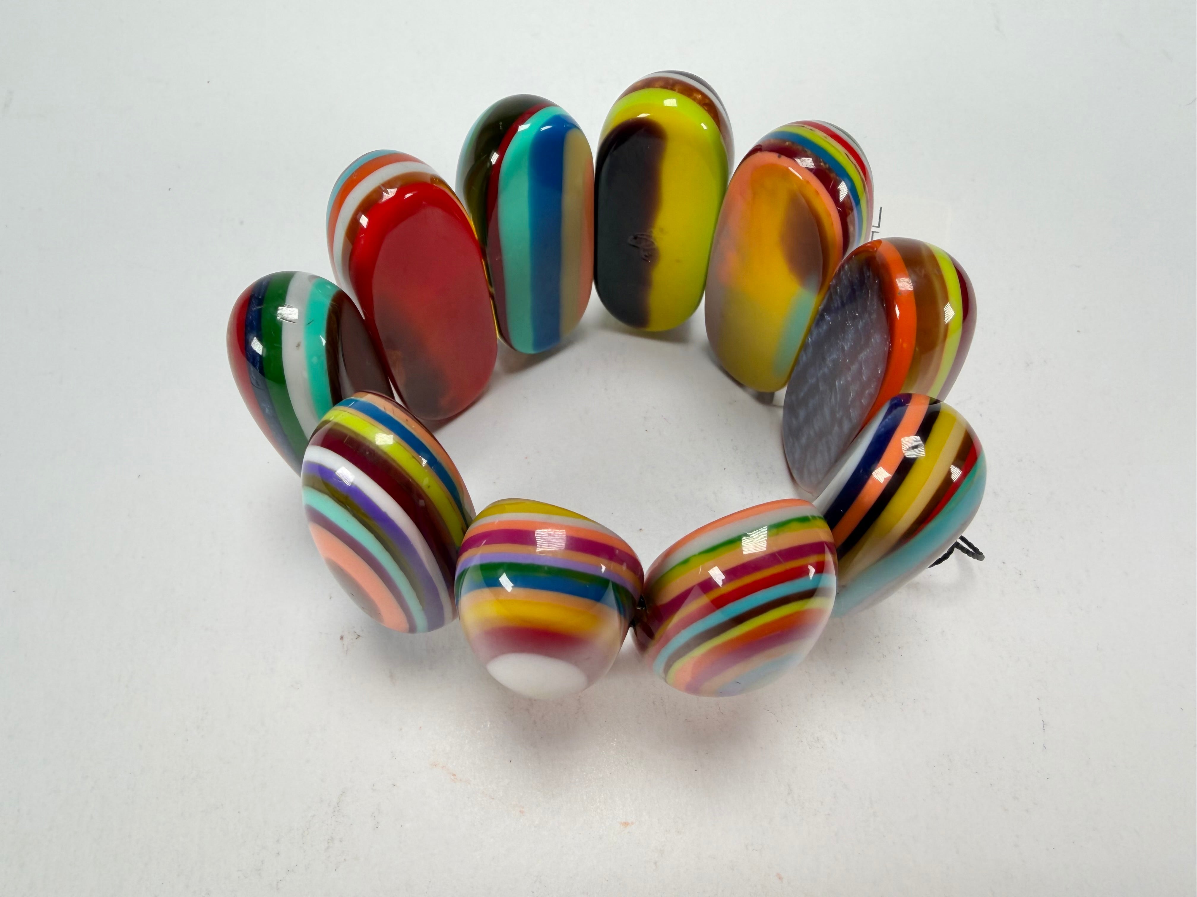 Sobral - Pop Art "Andy" Elasticated Resin Bracelet ( 005467 )