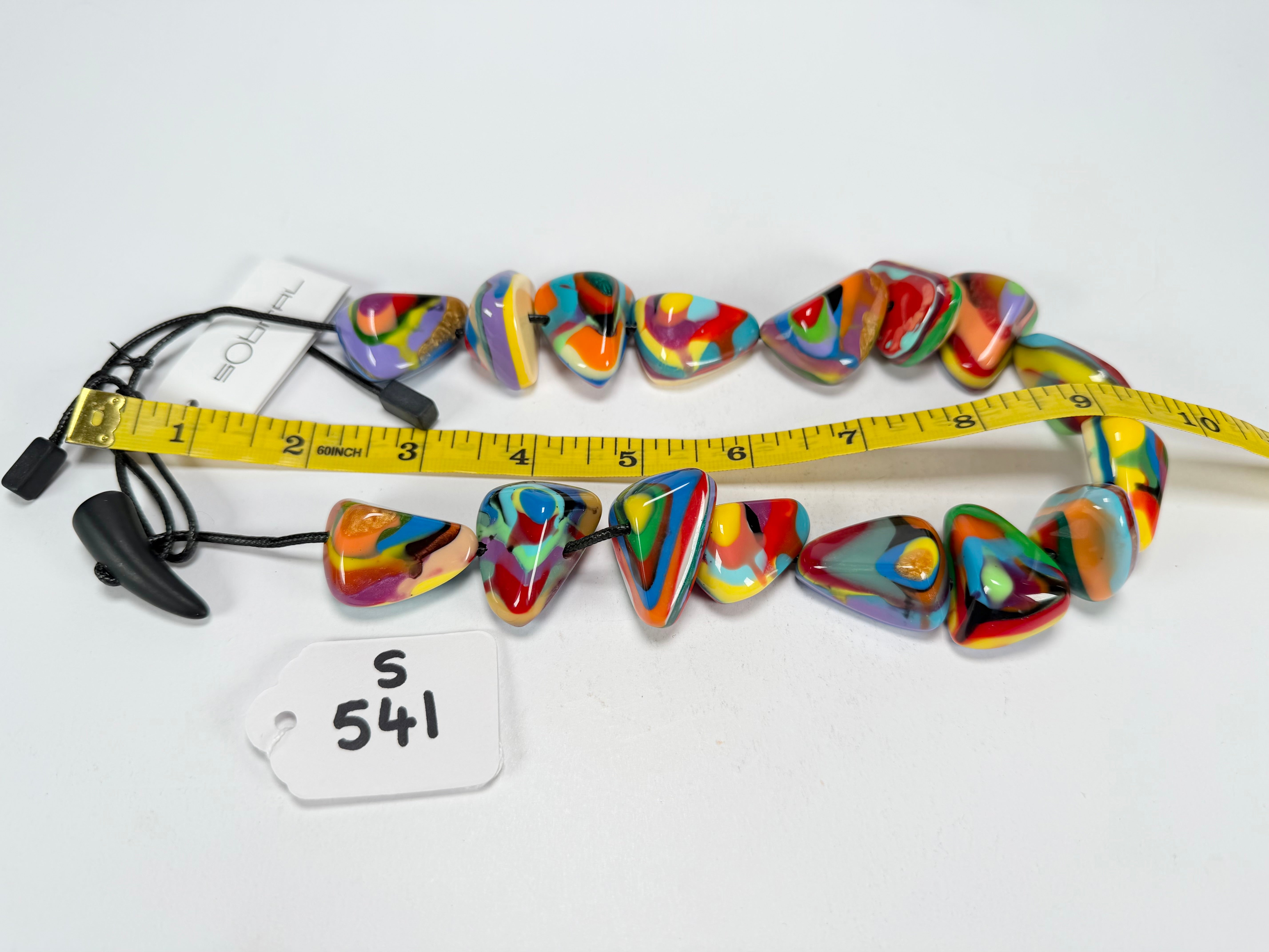 Sobral - Multi-Colour "Anton" Diamante Resin Necklace ( 003614 )