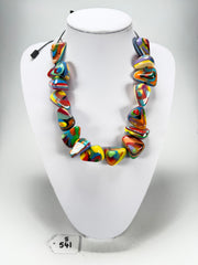 Sobral - Multi-Colour "Anton" Diamante Resin Necklace ( 003614 )