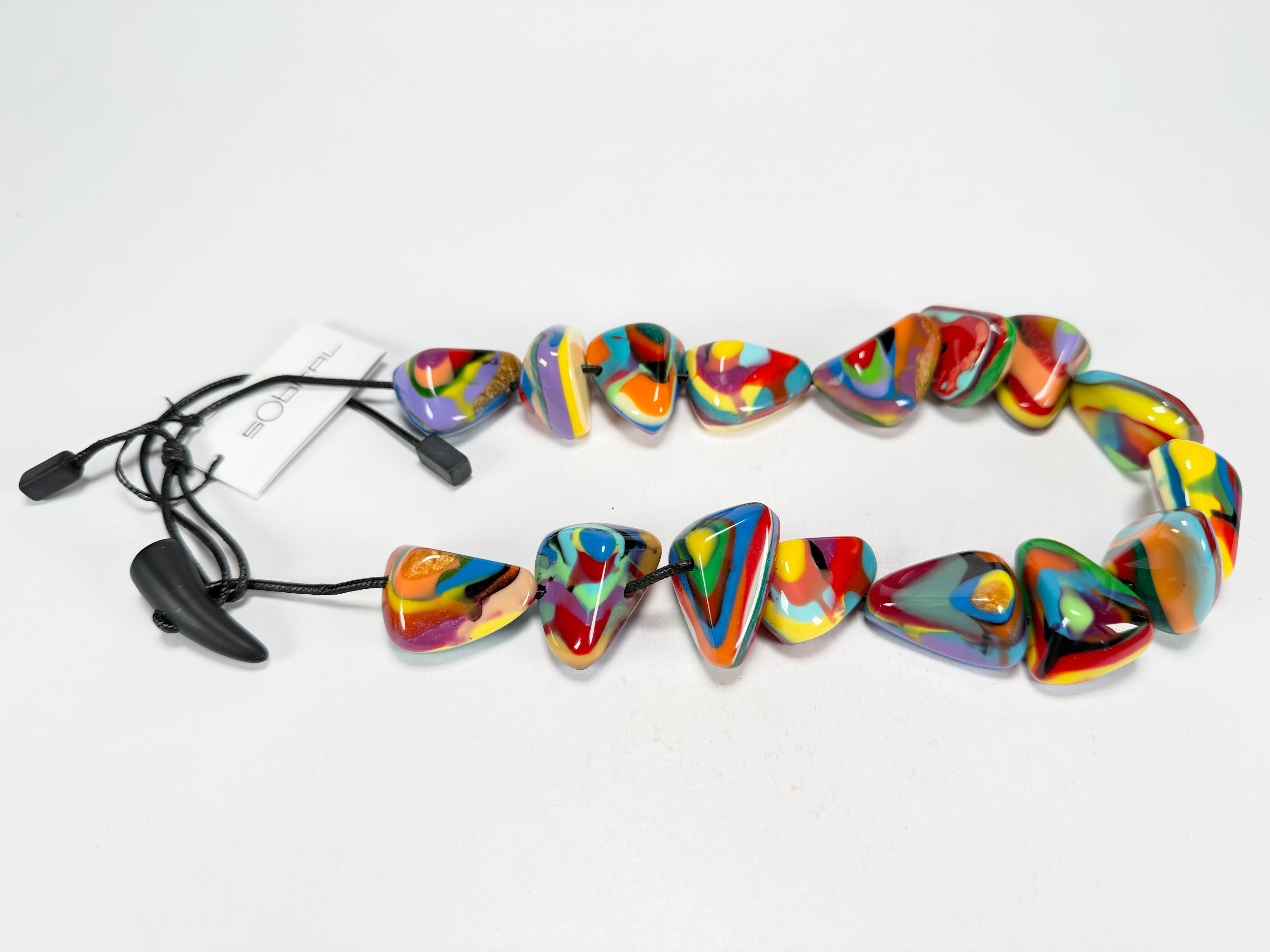 Sobral - Multi-Colour "Anton" Diamante Resin Necklace ( 003614 )