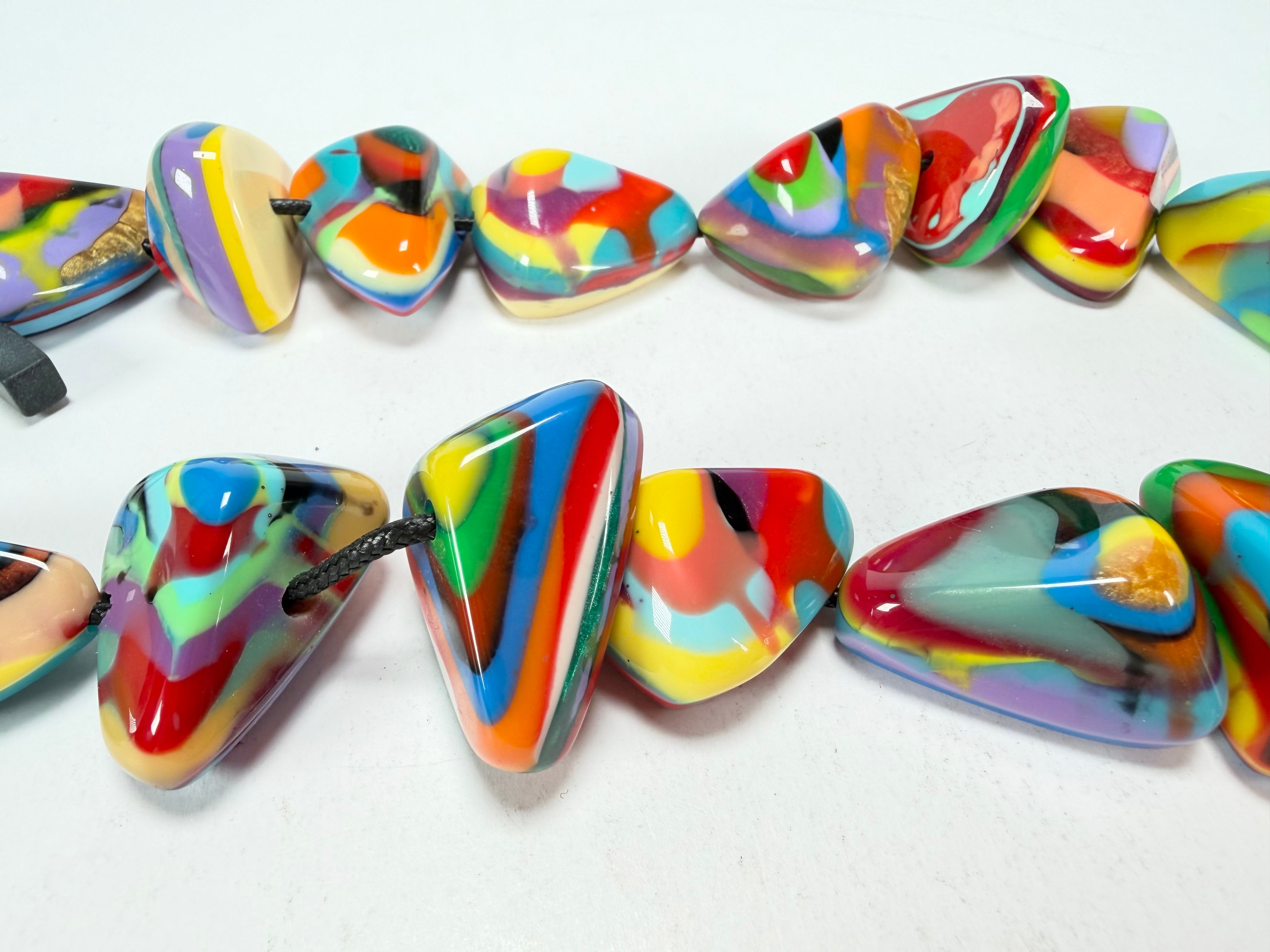 Sobral - Multi-Colour "Anton" Diamante Resin Necklace ( 003614 )