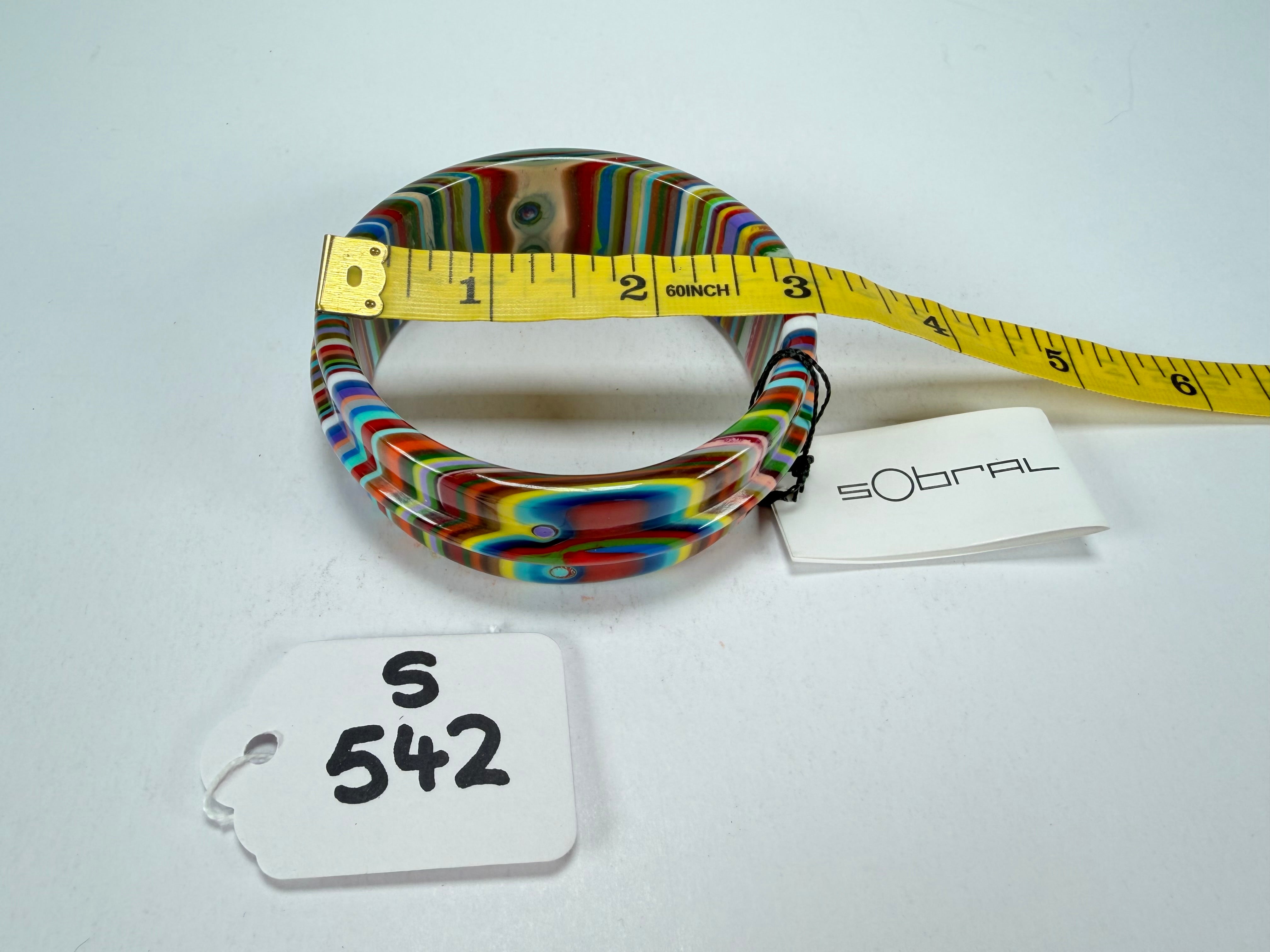 Sobral - Pop Art "PB 34 Saturno" Solid Resin Bangle ( 001088 )