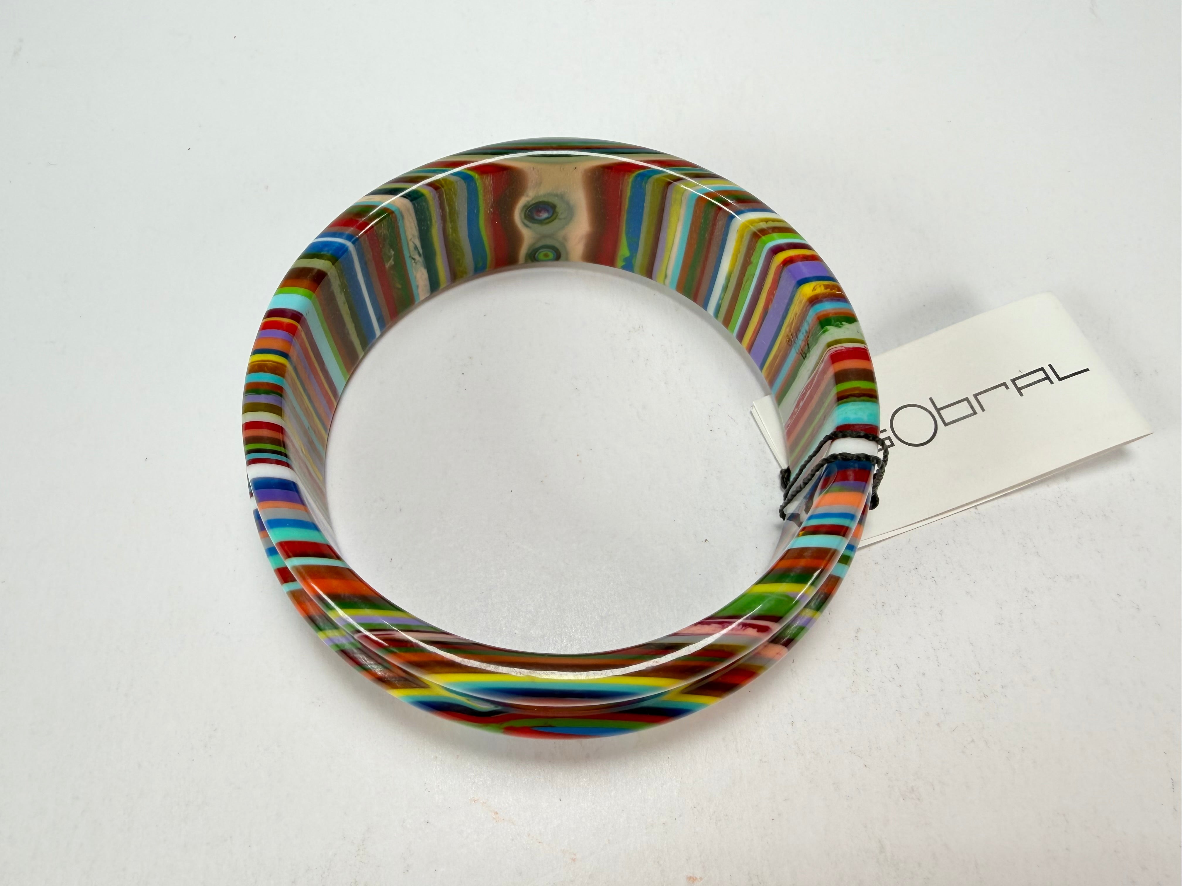 Sobral - Pop Art "PB 34 Saturno" Solid Resin Bangle ( 001088 )