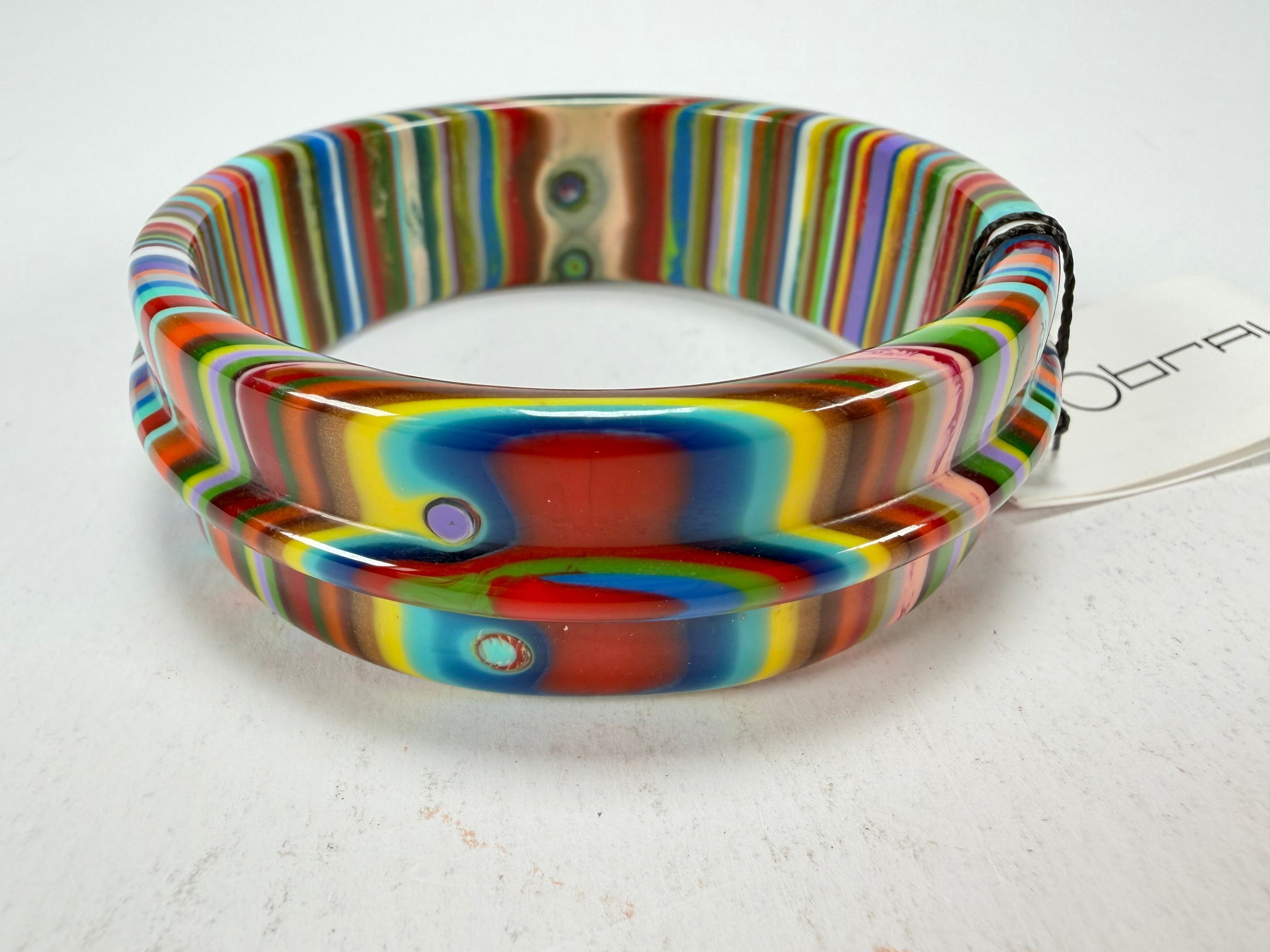 Sobral - Pop Art "PB 34 Saturno" Solid Resin Bangle ( 001088 )