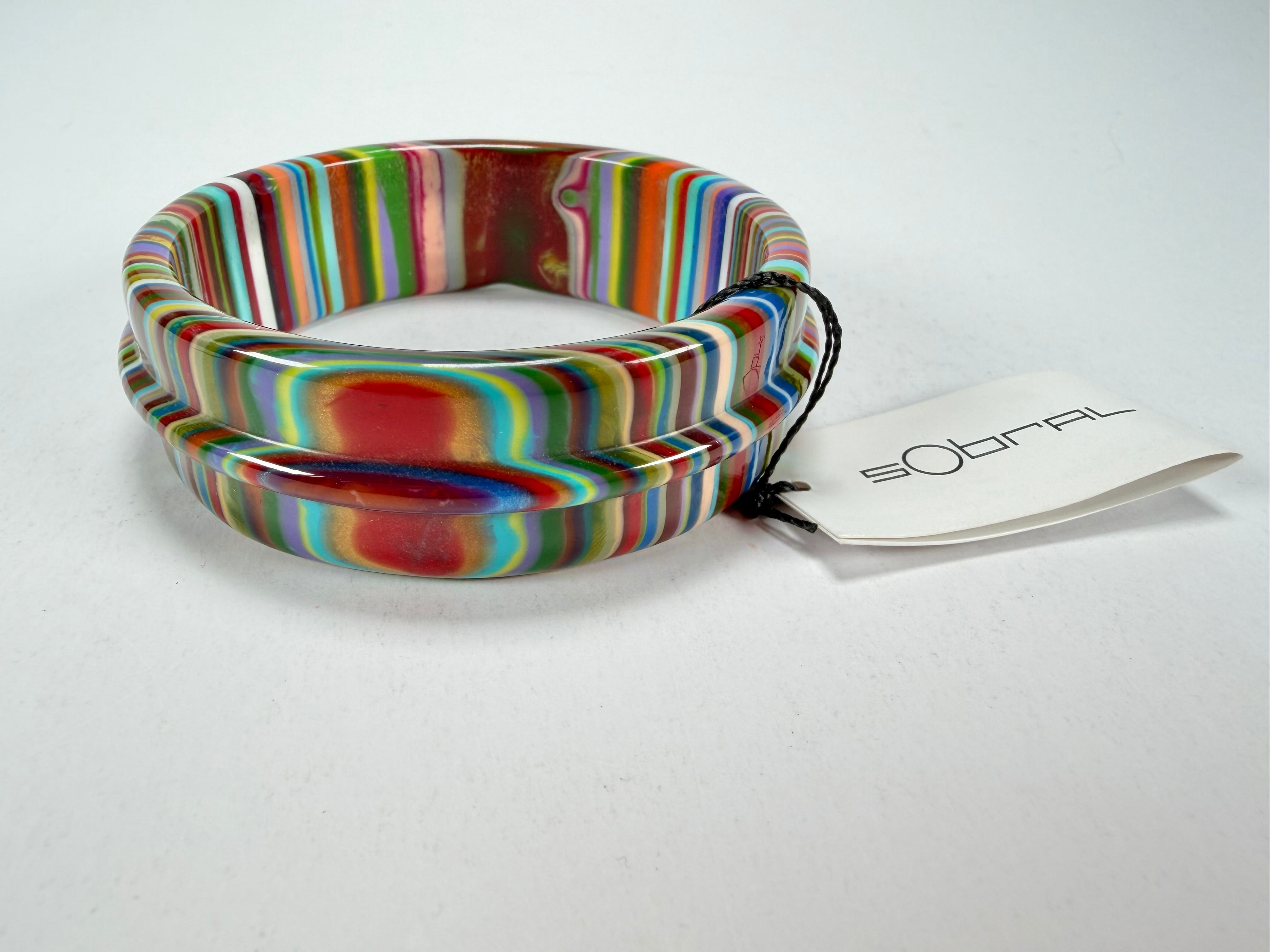 Sobral - Pop Art "PB 34 Saturno" Solid Resin Bangle ( 001088 )