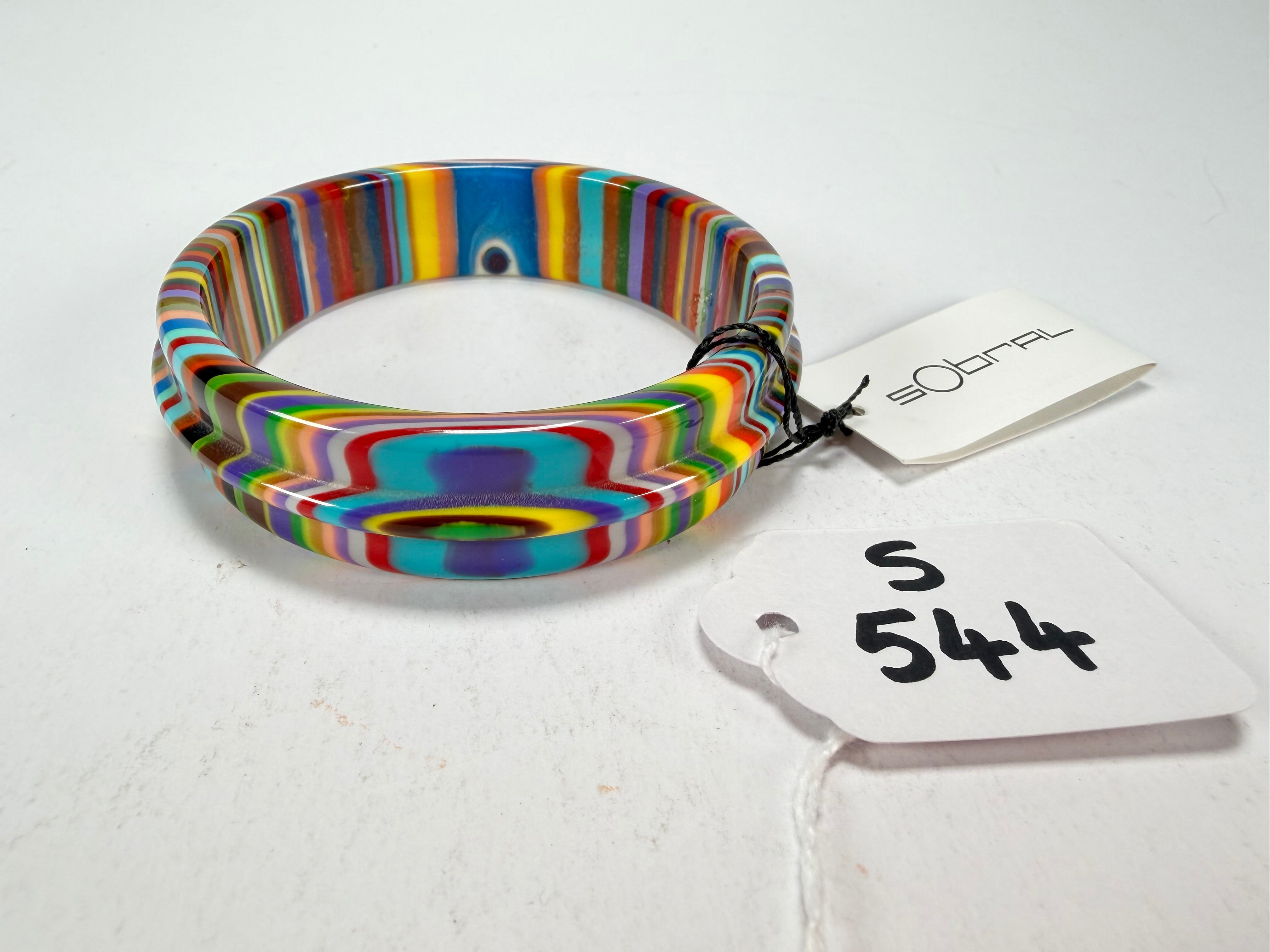 Sobral - Pop Art "PB 34 Saturno" Solid Resin Bangle ( 001088 )