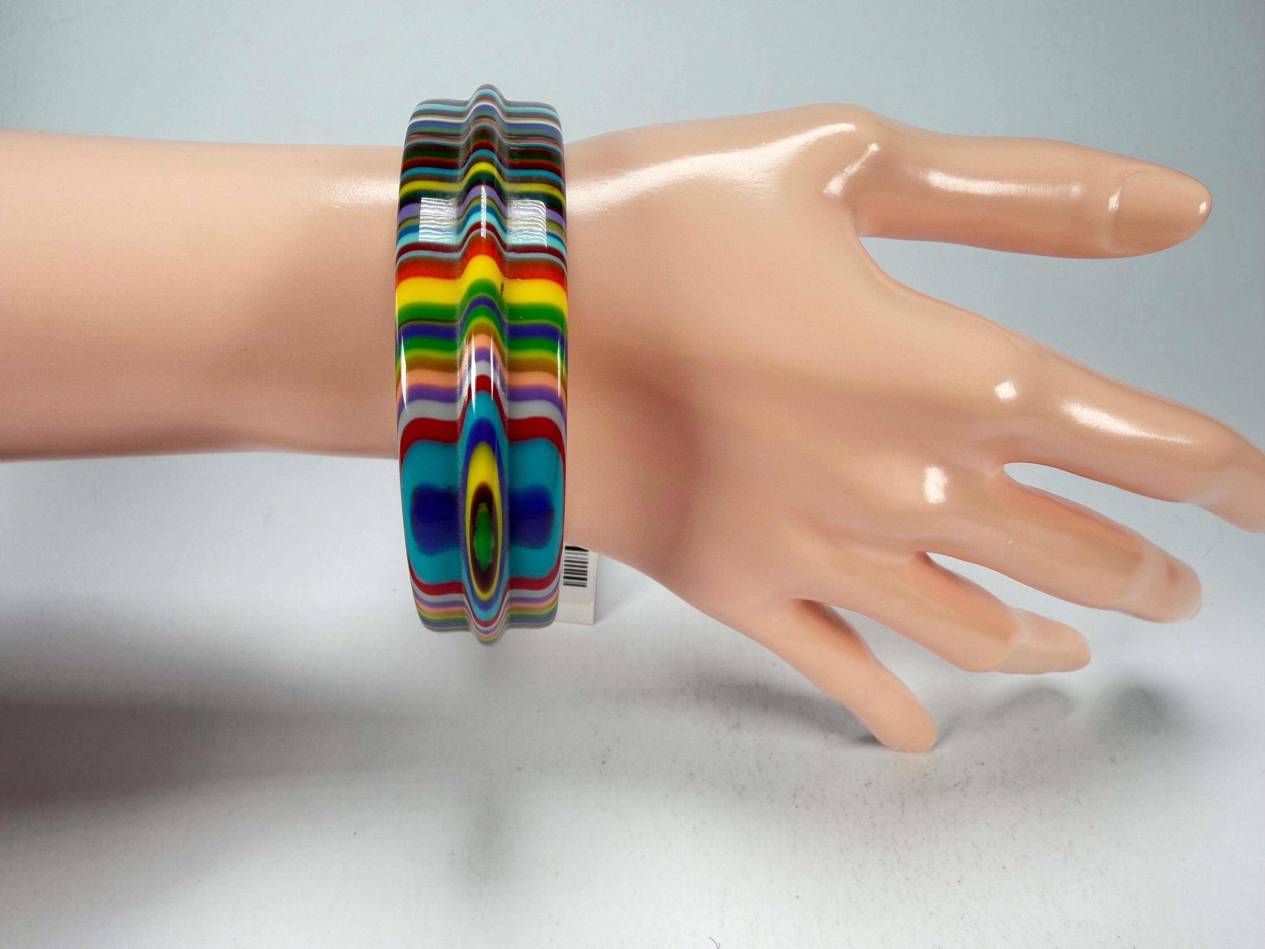 Sobral - Pop Art "PB 34 Saturno" Solid Resin Bangle ( 001088 )