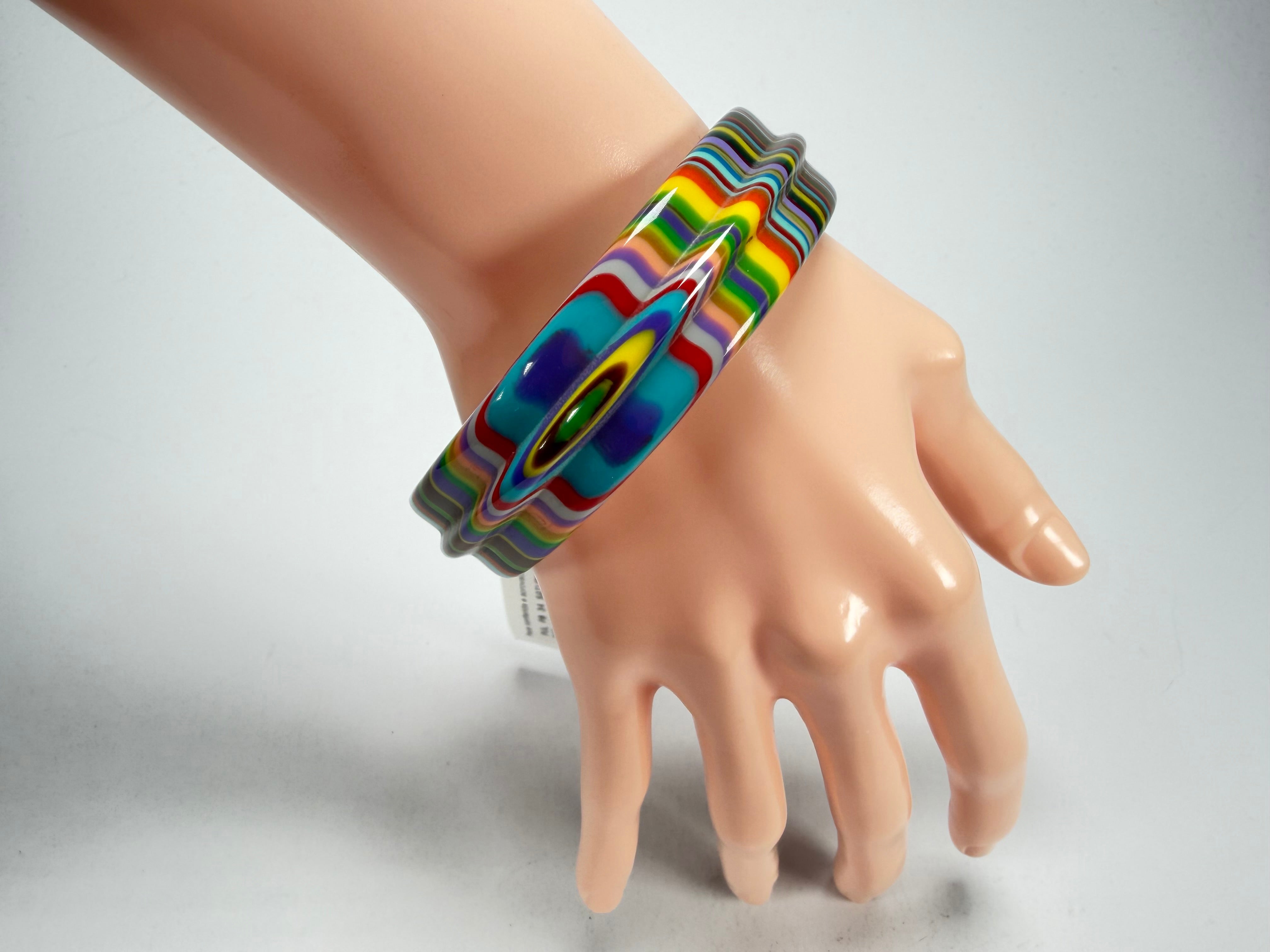 Sobral - Pop Art "PB 34 Saturno" Solid Resin Bangle ( 001088 )