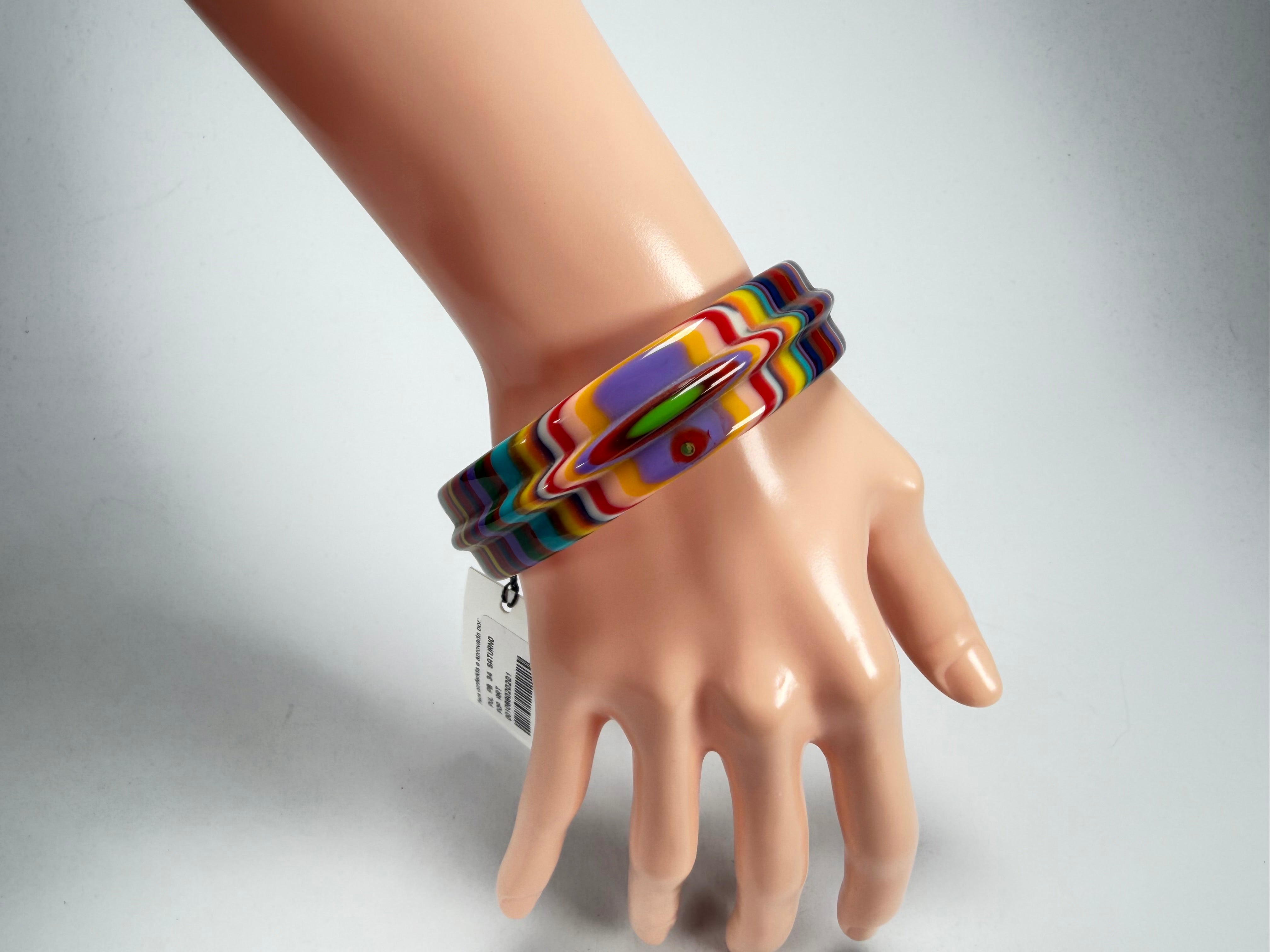 Sobral - Pop Art "PB 34 Saturno" Solid Resin Bangle ( 001088 )