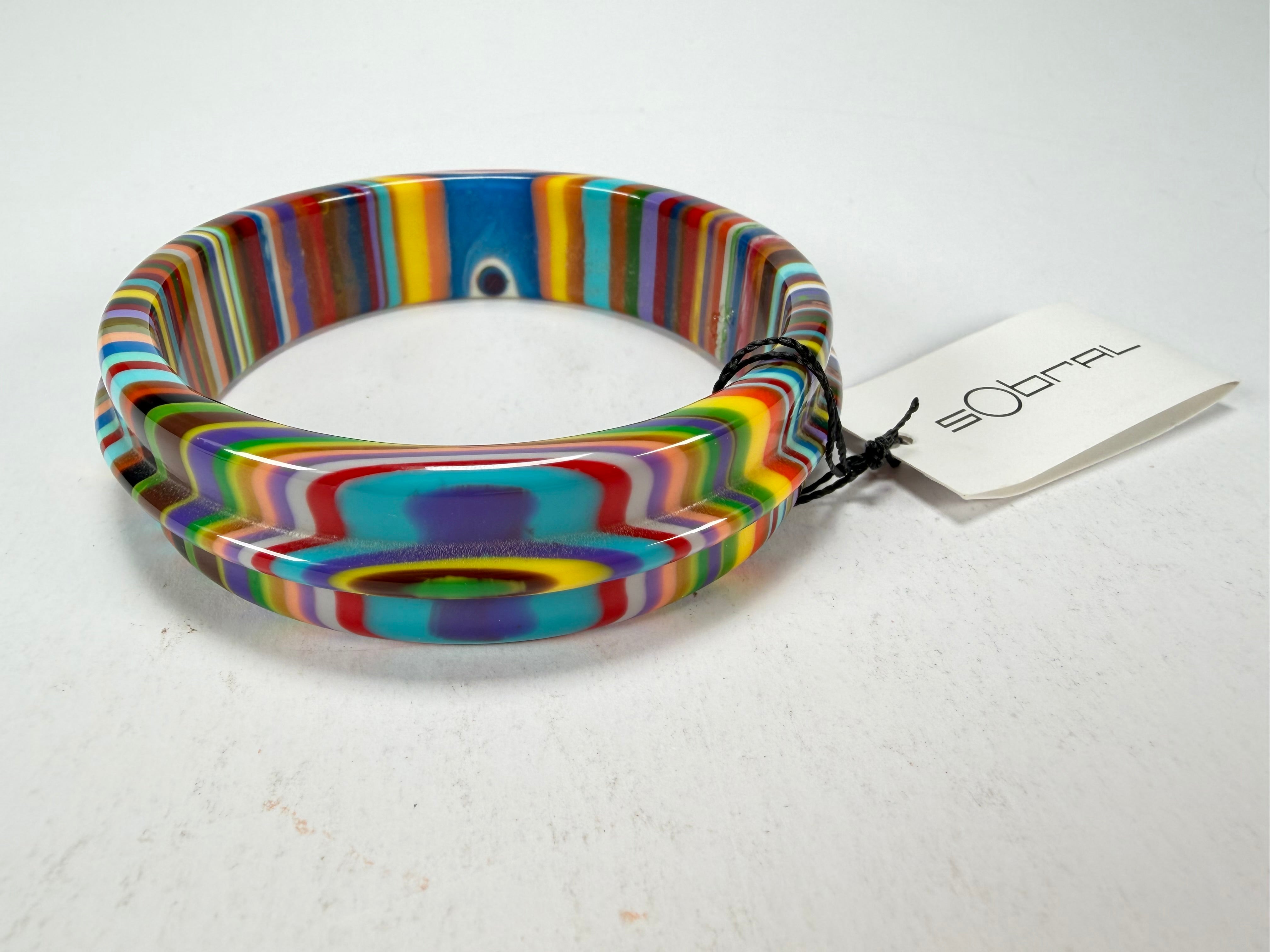 Sobral - Pop Art "PB 34 Saturno" Solid Resin Bangle ( 001088 )