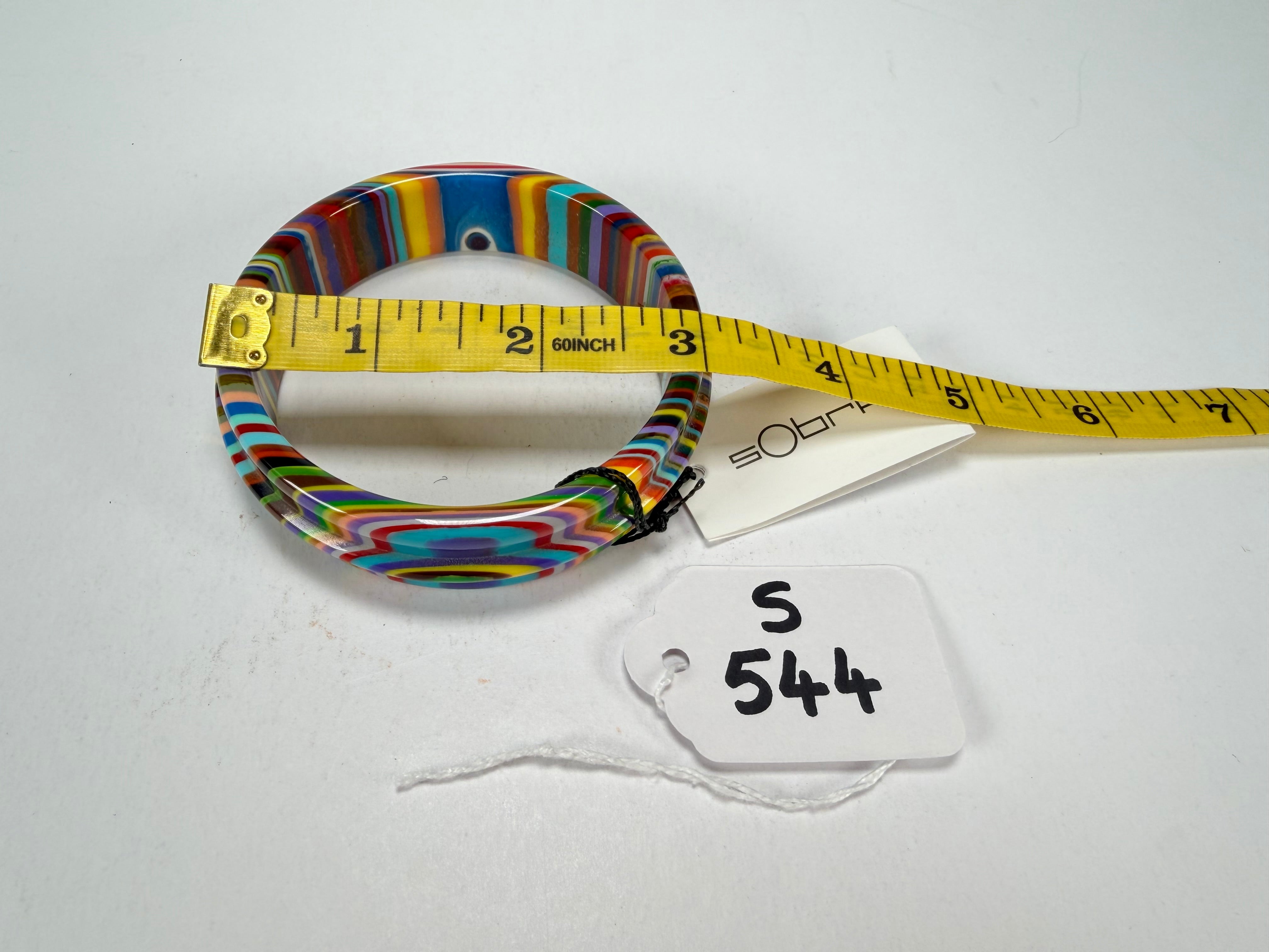 Sobral - Pop Art "PB 34 Saturno" Solid Resin Bangle ( 001088 )