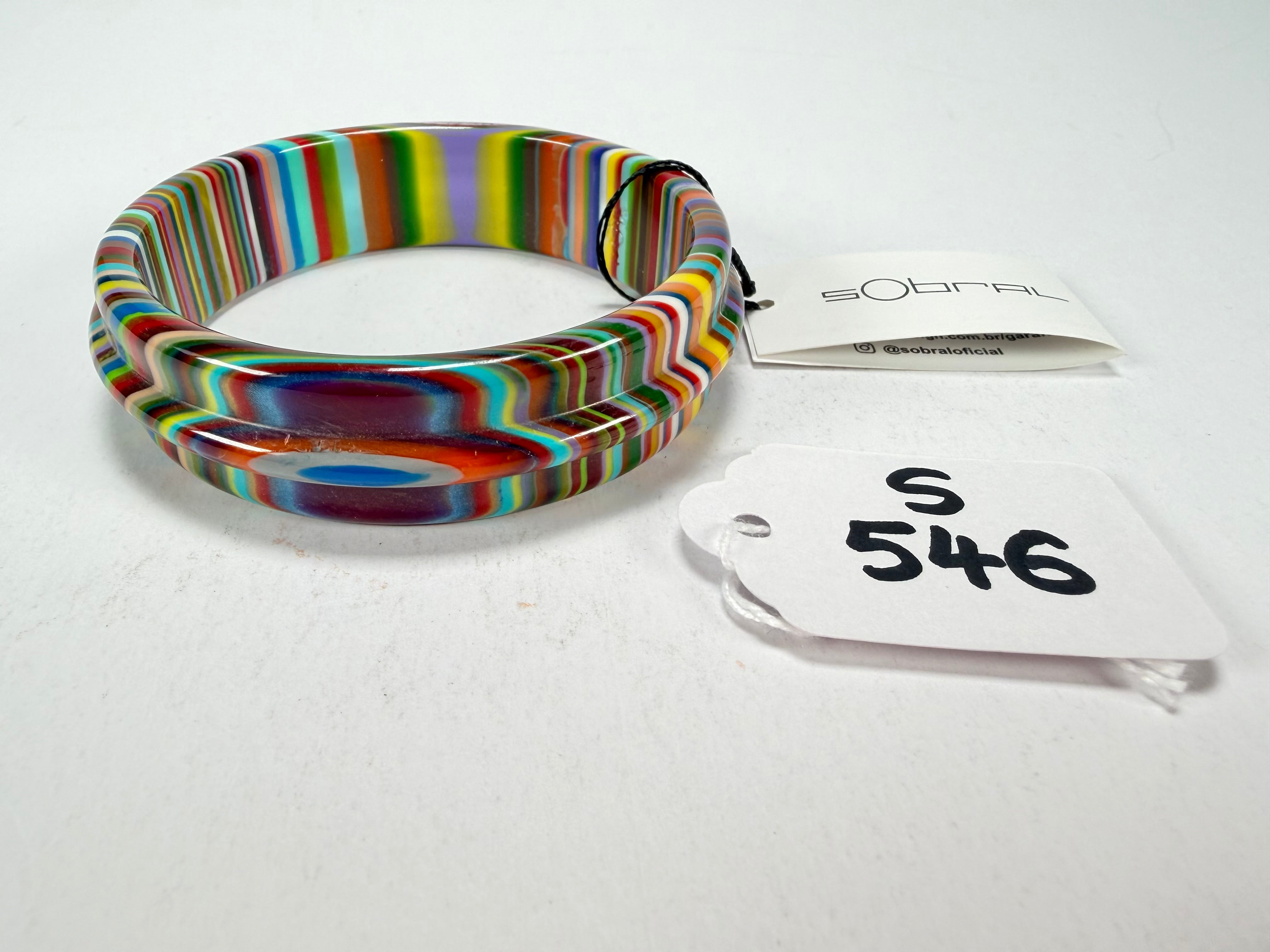 Sobral - Pop Art "PB 34 Saturno" Solid Resin Bangle ( 001088 )
