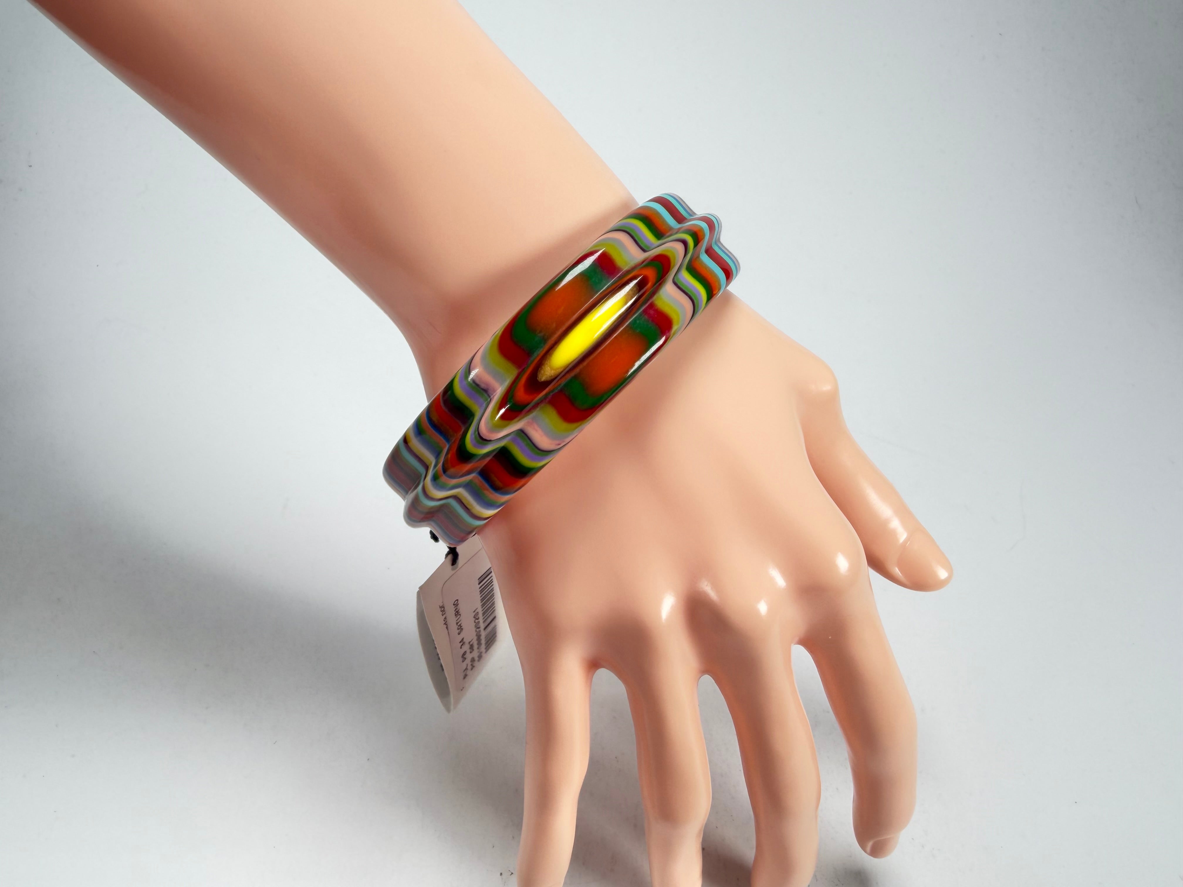 Sobral - Pop Art "PB 34 Saturno" Solid Resin Bangle ( 001088 )