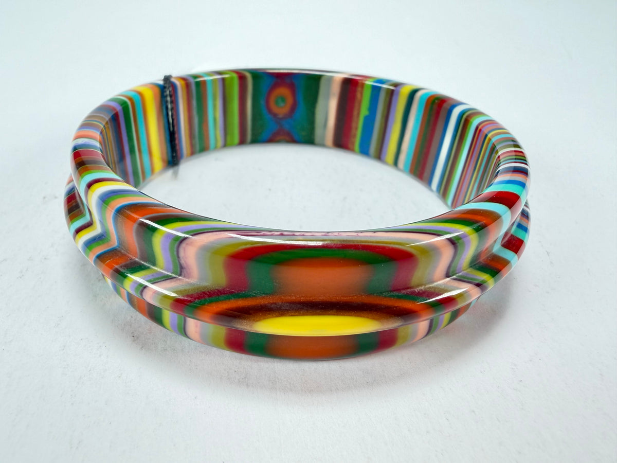 Sobral - Pop Art "PB 34 Saturno" Solid Resin Bangle ( 001088 )