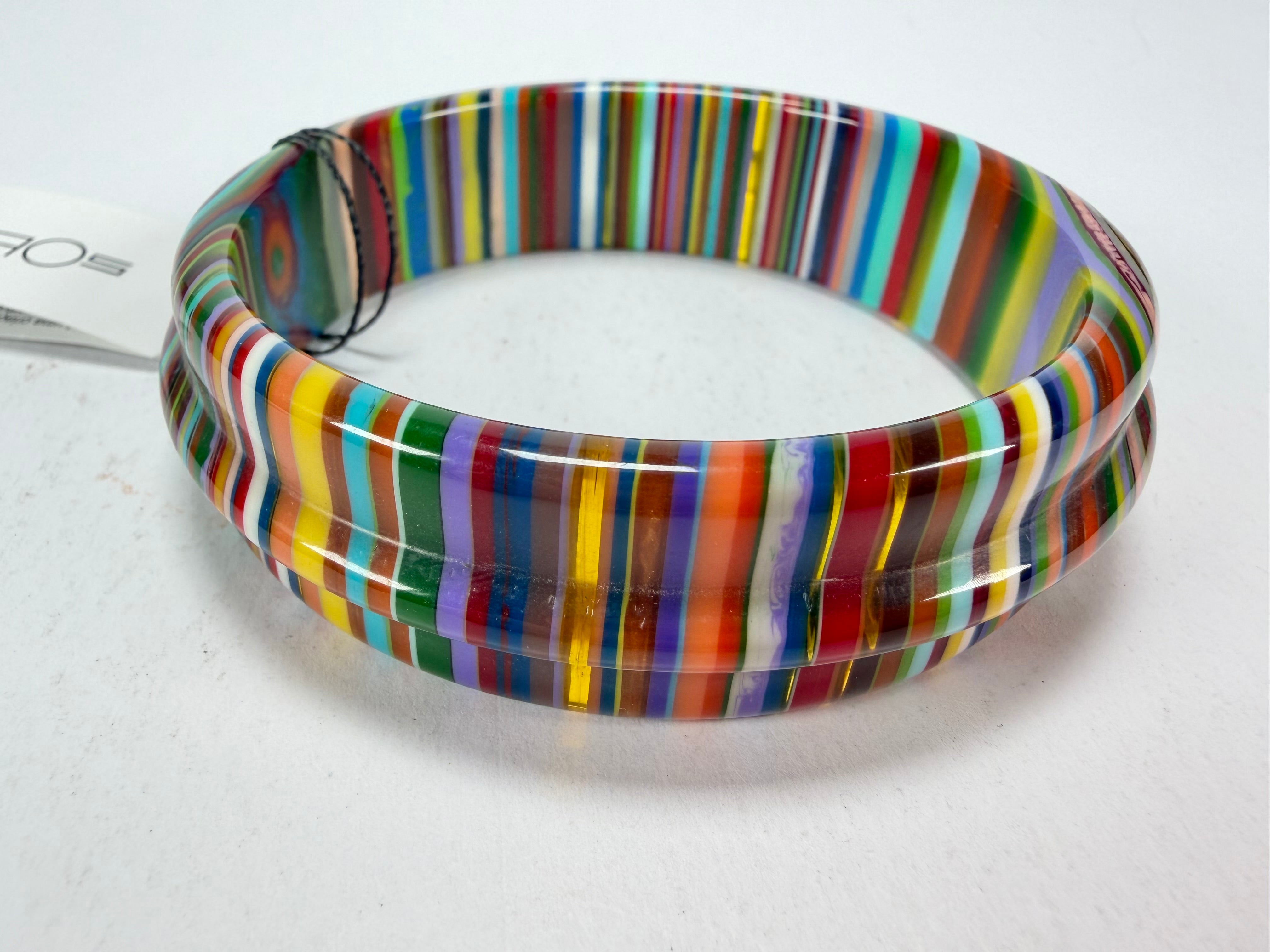 Sobral - Pop Art "PB 34 Saturno" Solid Resin Bangle ( 001088 )