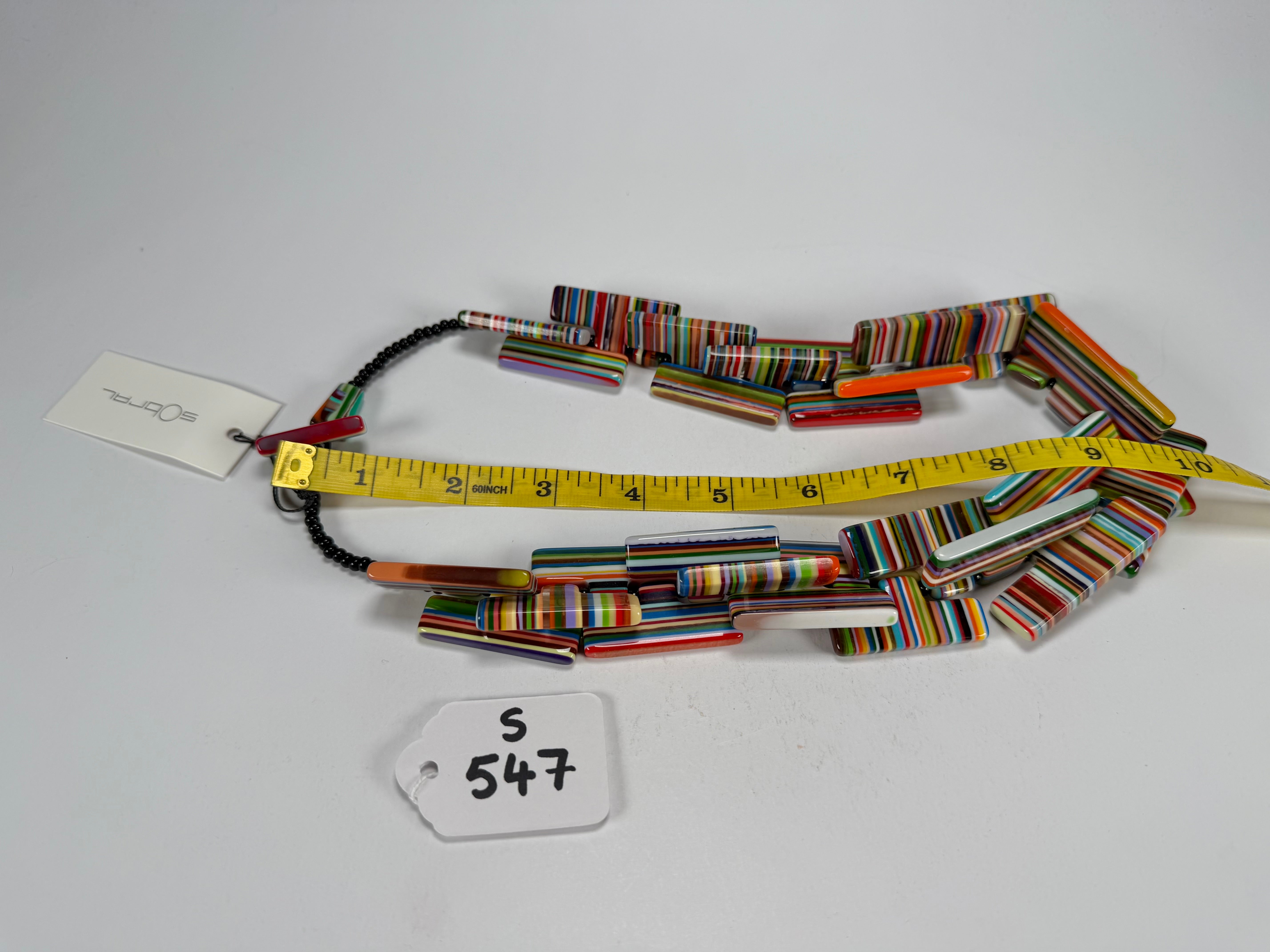 Sobral - Pop Art "Neoconcretismo" Resin Necklace ( 003885 )