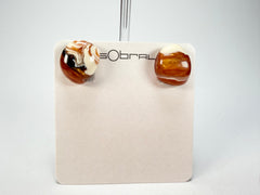 Sobral - Carmelo "Wave" Resin Clip On Earrings ( 005331 )