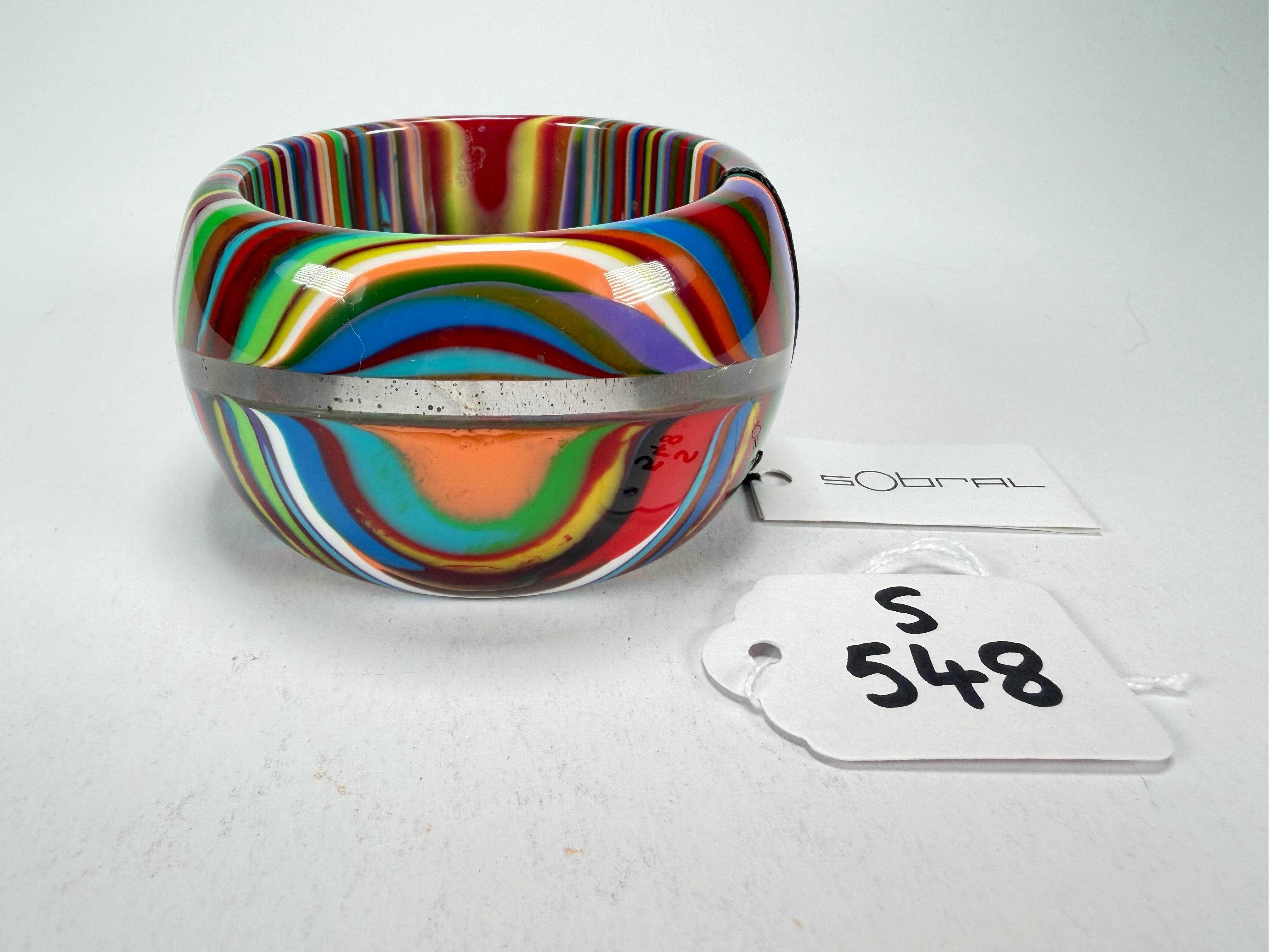 Sobral - Pop Art "PB 50" Solid Resin Bangle ( 000932 )