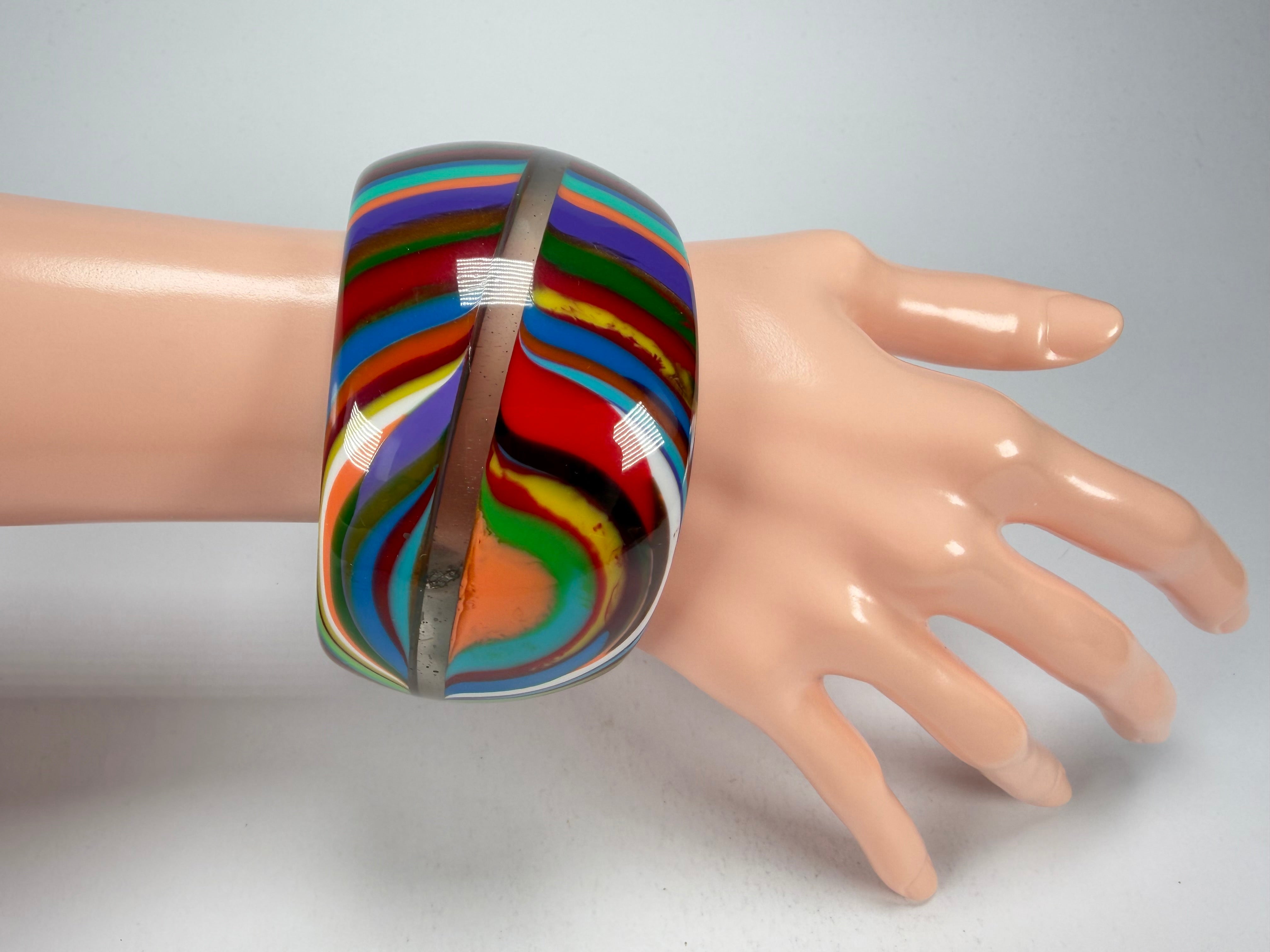 Sobral - Pop Art "PB 50" Solid Resin Bangle ( 000932 )
