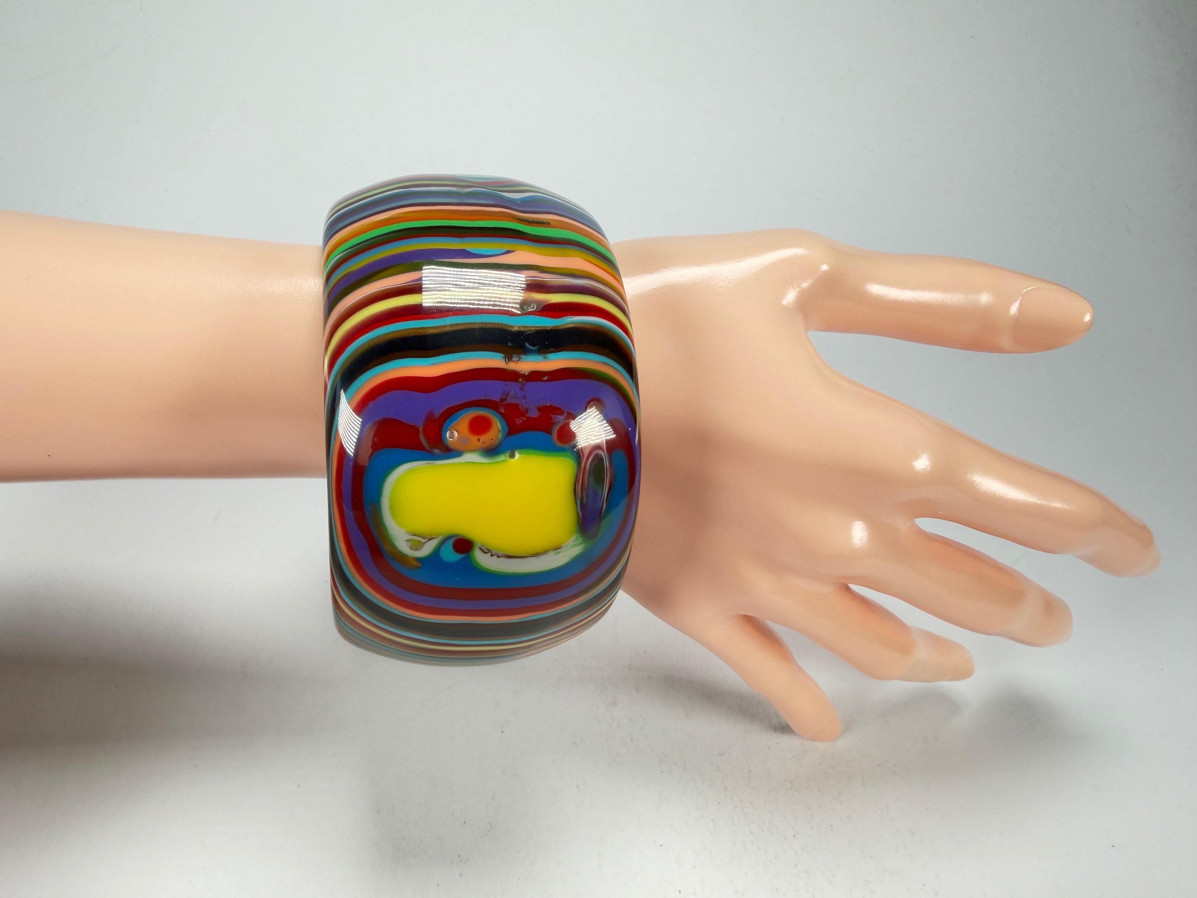 Sobral - Pop Art "PB 50" Solid Resin Bangle ( 000932 )