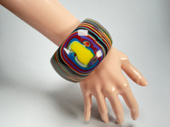 Sobral - Pop Art "PB 50" Solid Resin Bangle ( 000932 )