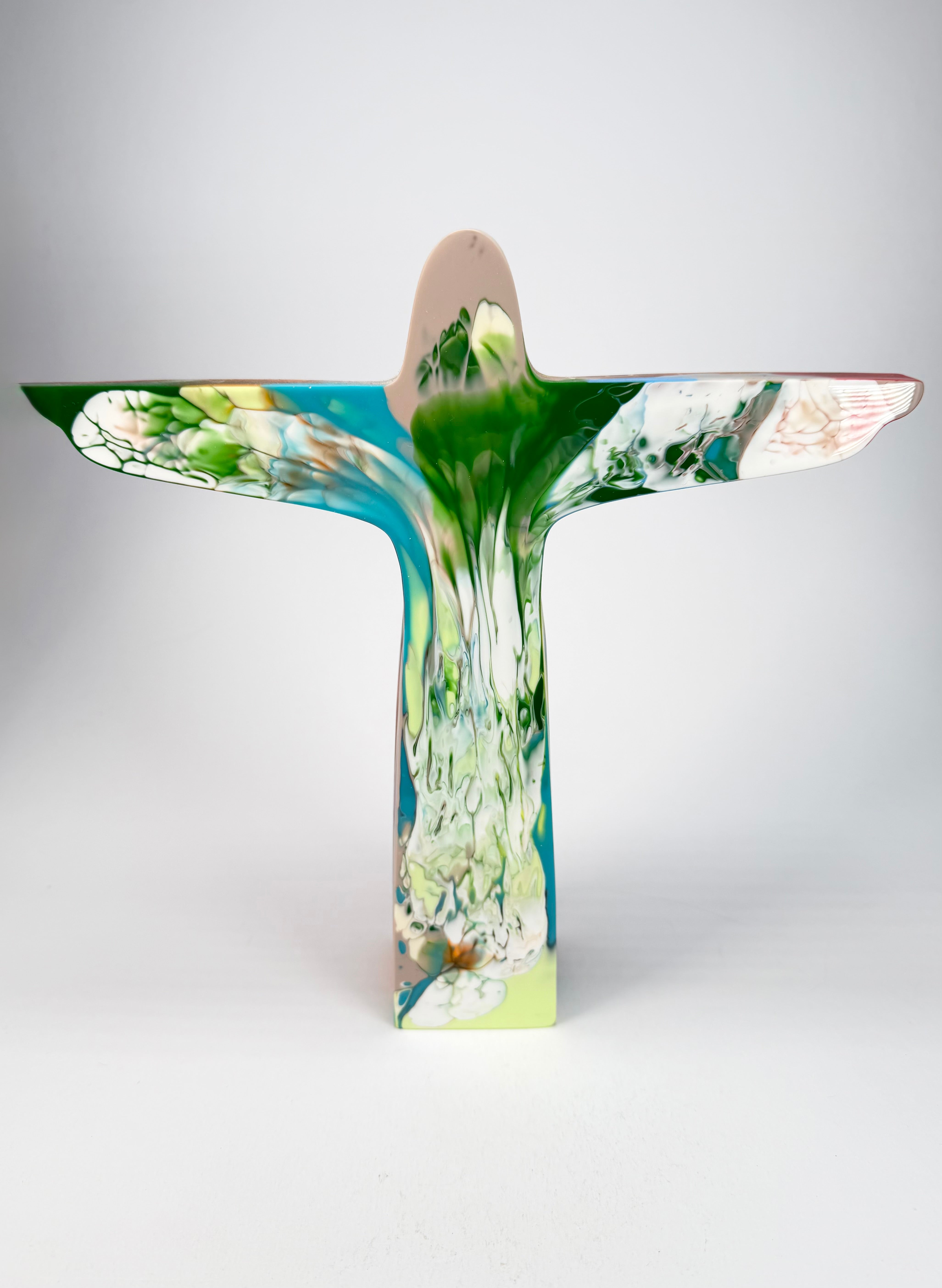 Sobral - Landmark "Cristo" Multi-Colour Pollock Extra Large 28cm Statue Ornament ( 004015 )