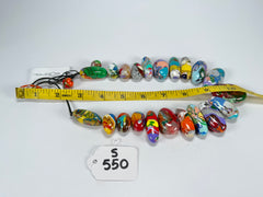 Sobral - Multi-Colour "Monica Efeitos" Pollock Resin Necklace ( 005412 )