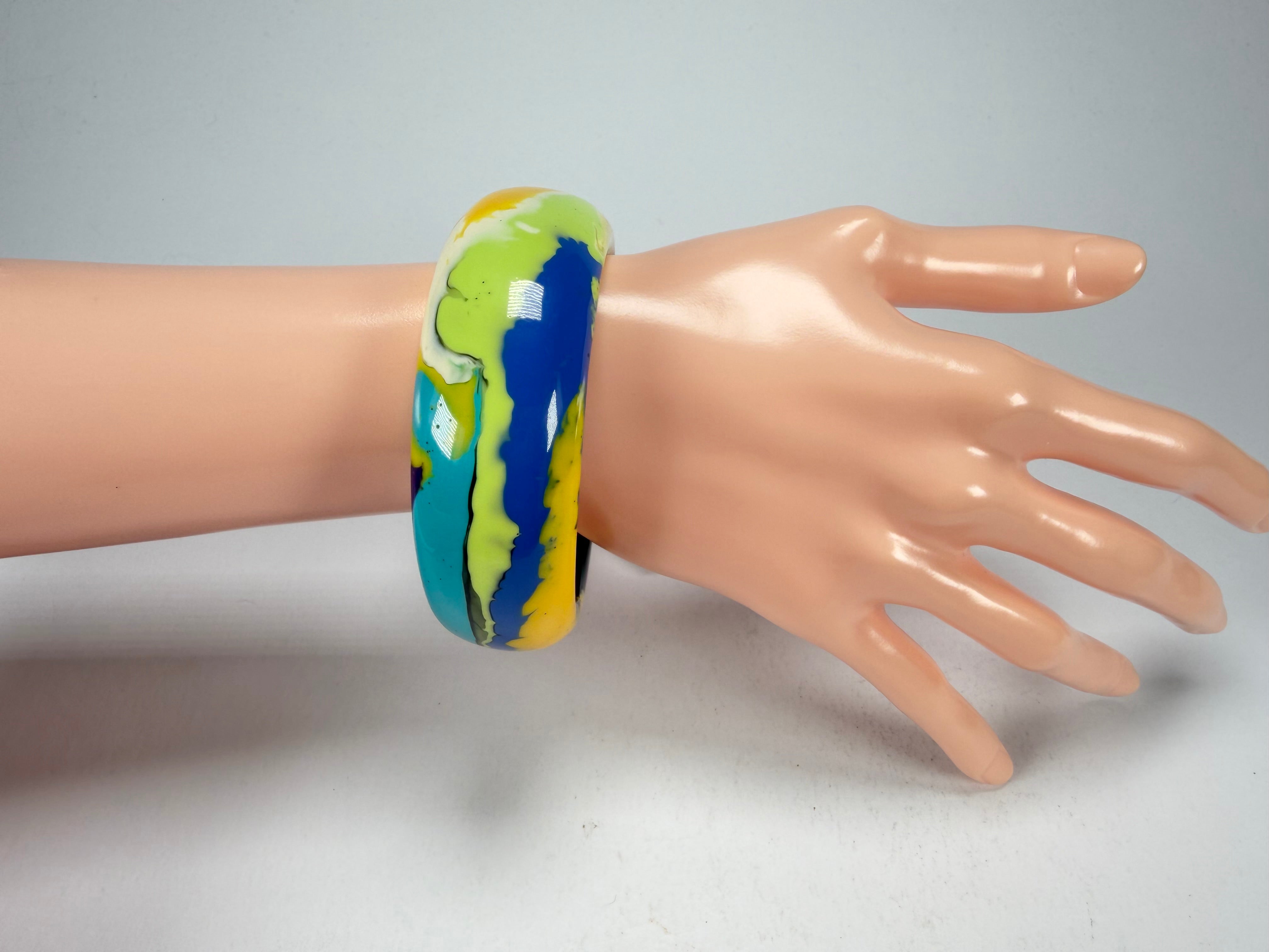 Sobral - Multi-Colour "PB24" Solid Resin Bangle ( 003813 )