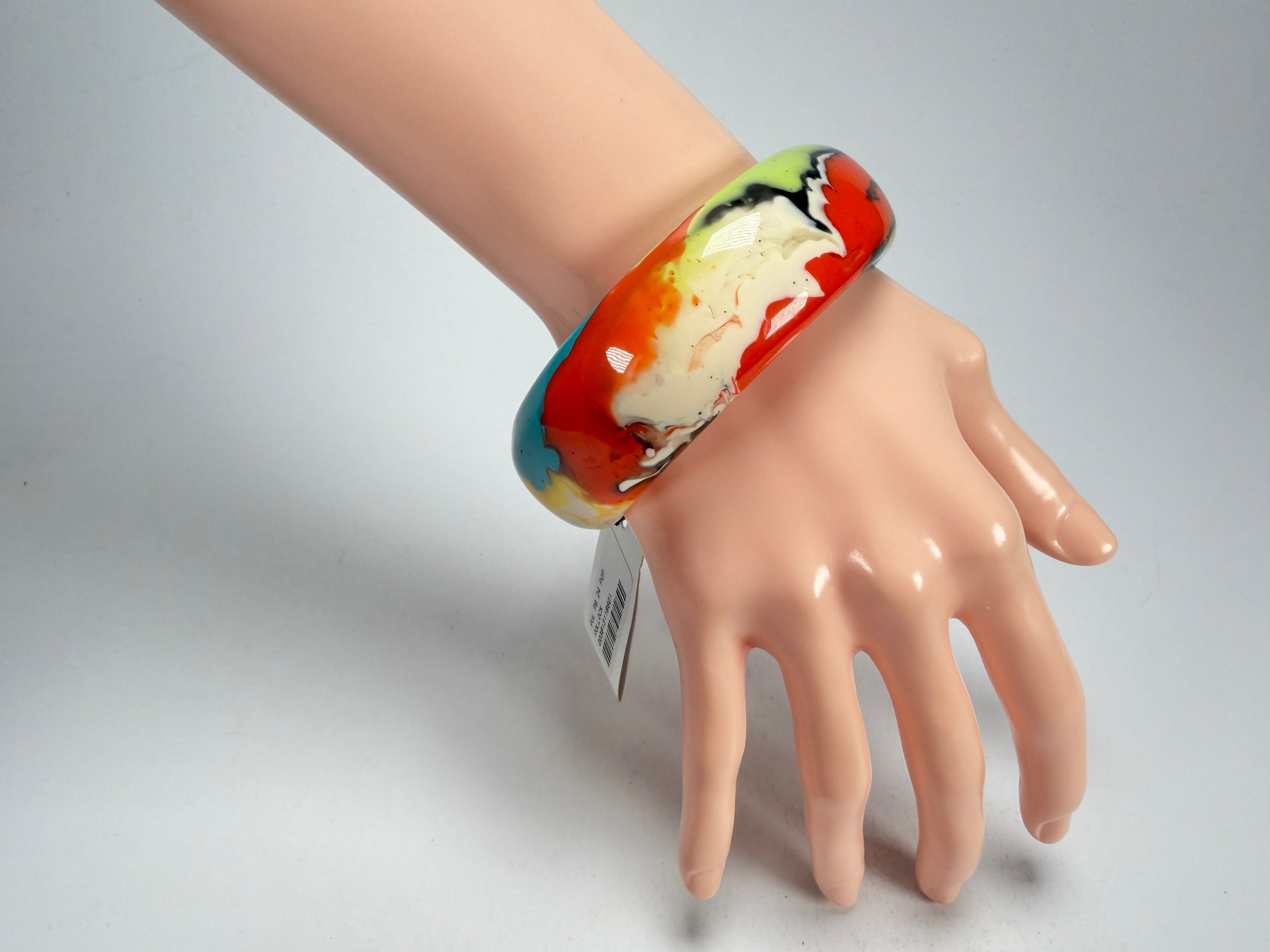 Sobral - Multi-Colour "PB24" Solid Resin Bangle ( 003813 )