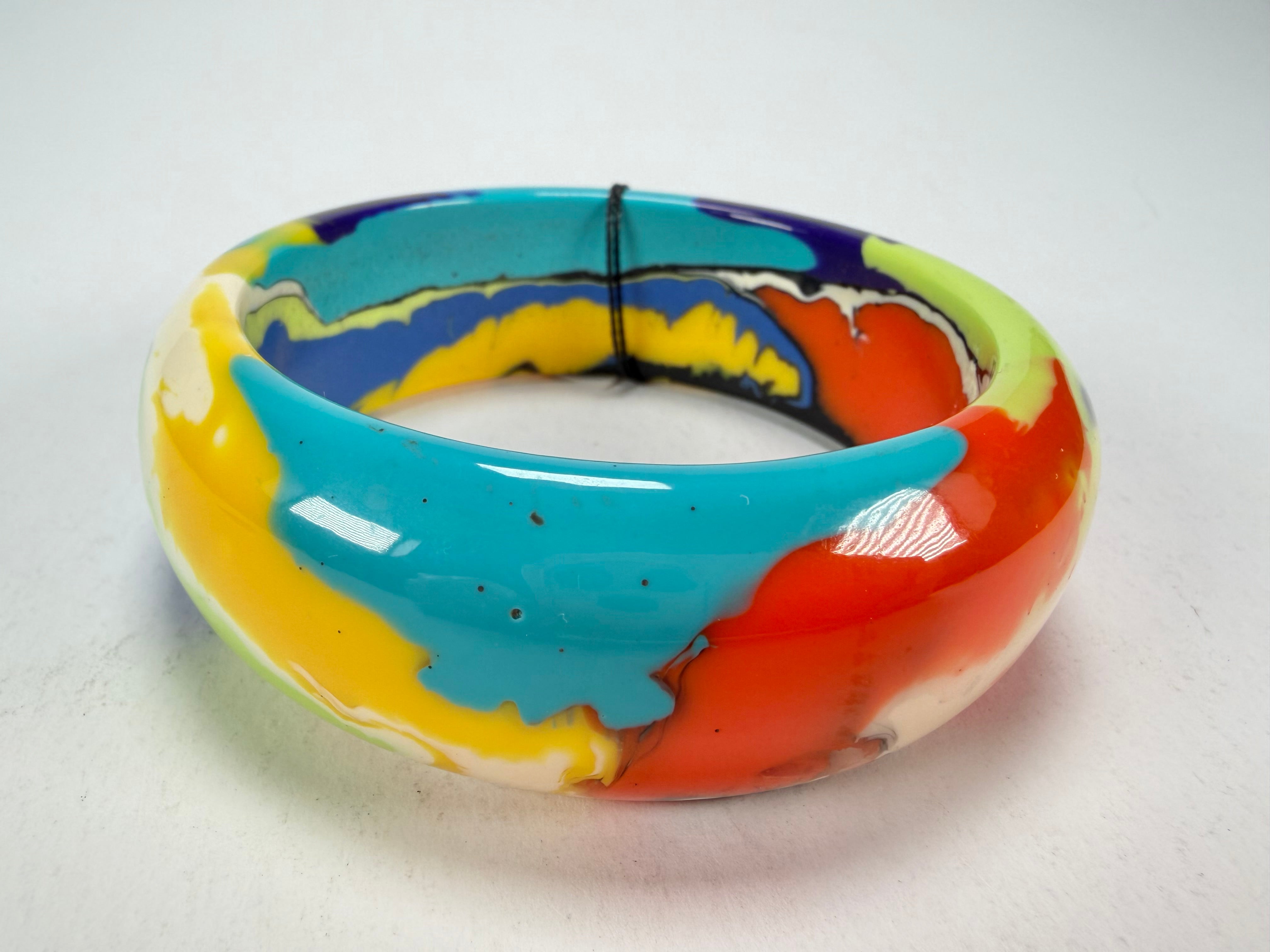 Sobral - Multi-Colour "PB24" Solid Resin Bangle ( 003813 )