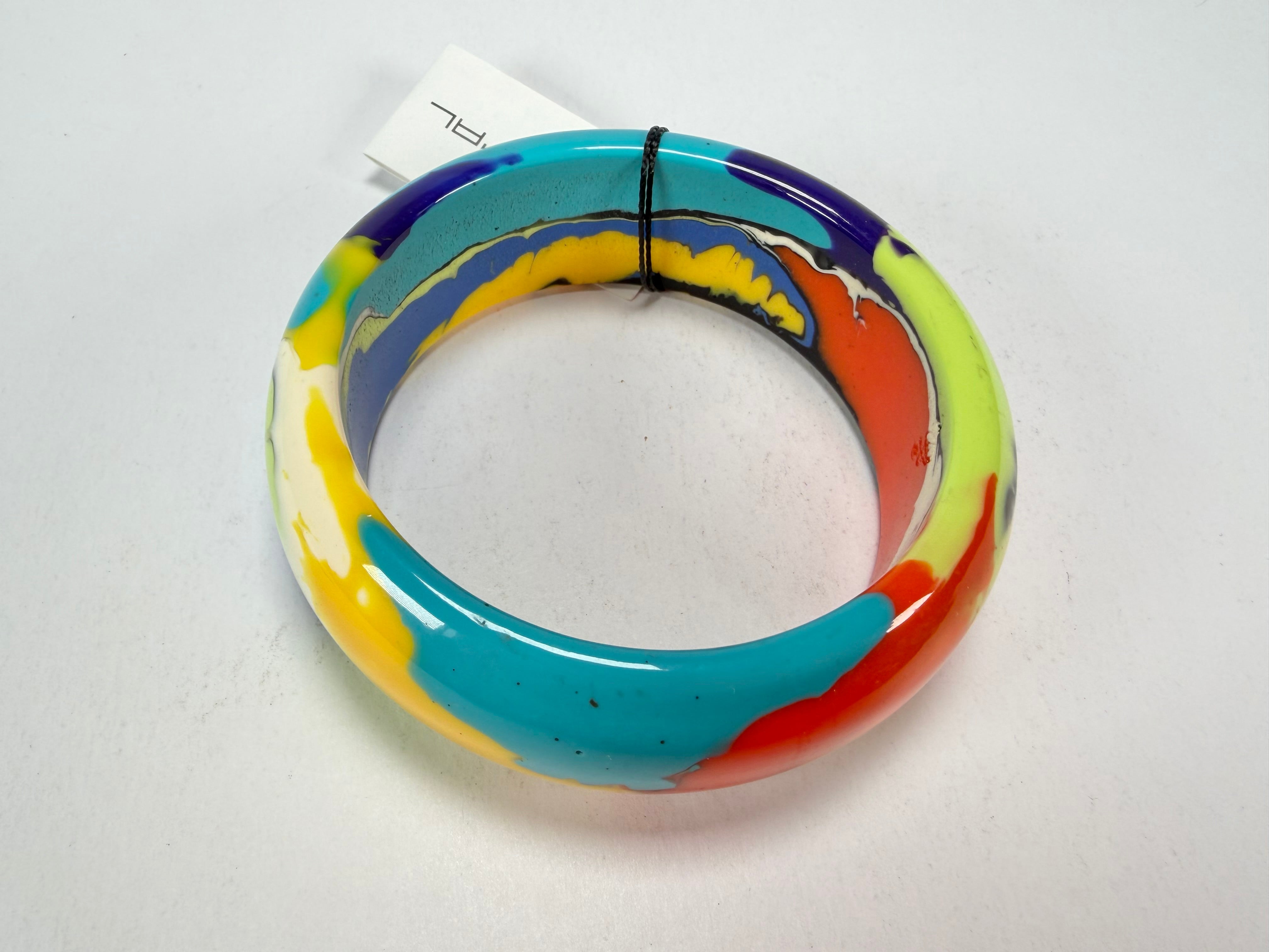 Sobral - Multi-Colour "PB24" Solid Resin Bangle ( 003813 )