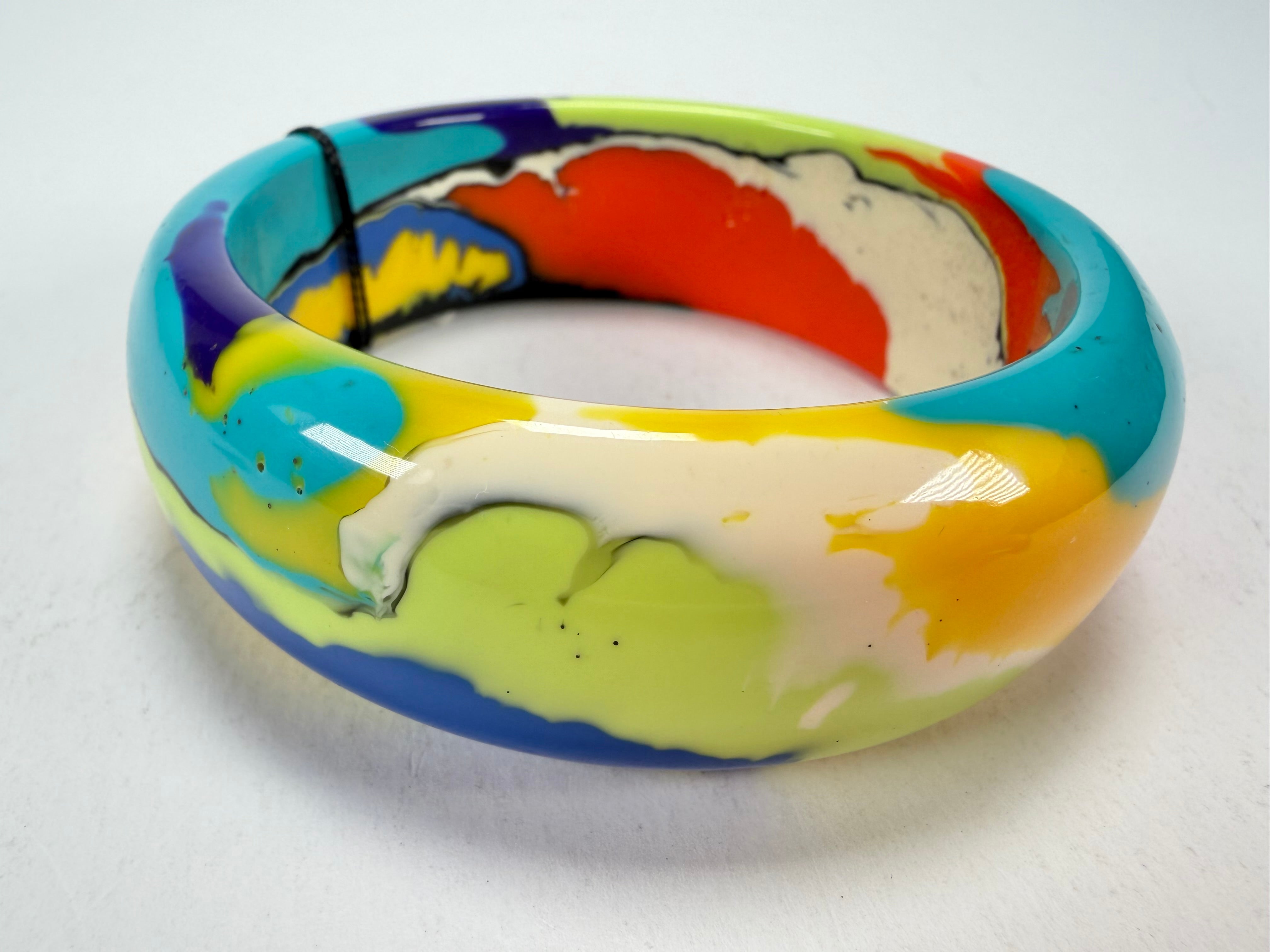 Sobral - Multi-Colour "PB24" Solid Resin Bangle ( 003813 )