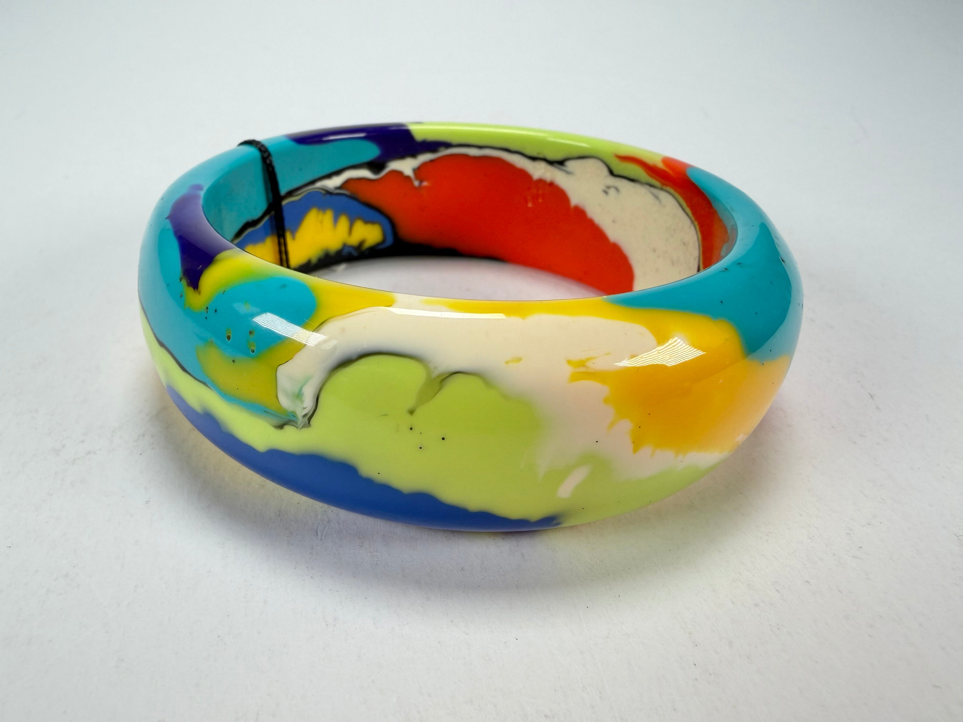 Sobral - Multi-Colour "PB24" Solid Resin Bangle ( 003813 )